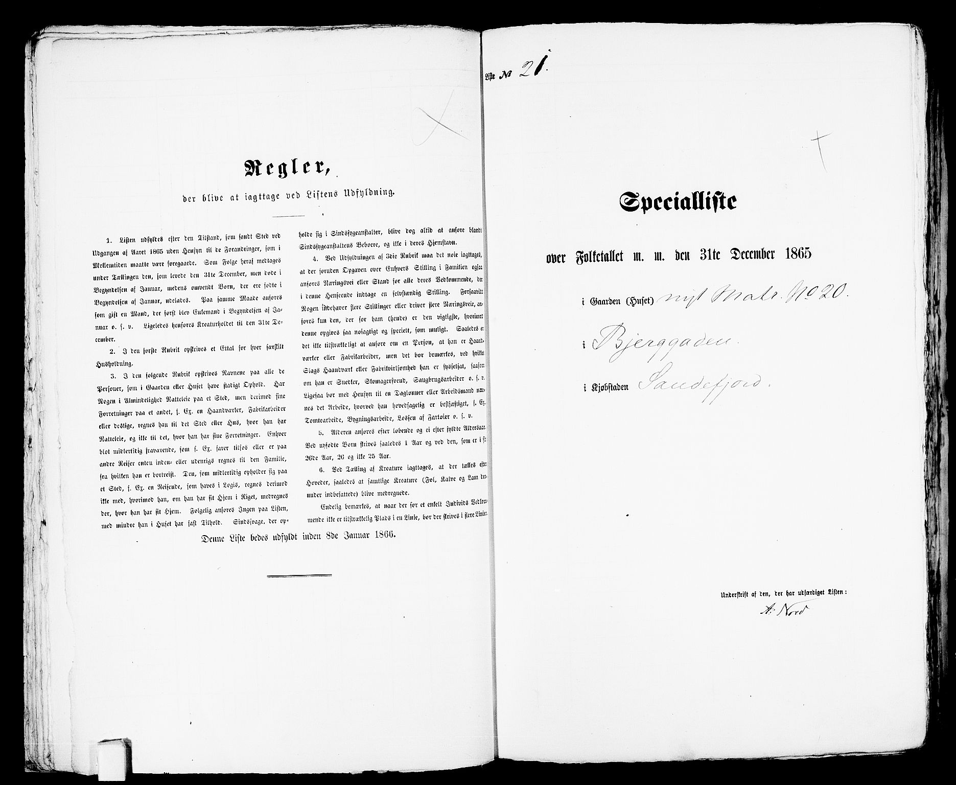 RA, Folketelling 1865 for 0706B Sandeherred prestegjeld, Sandefjord kjøpstad, 1865, s. 48