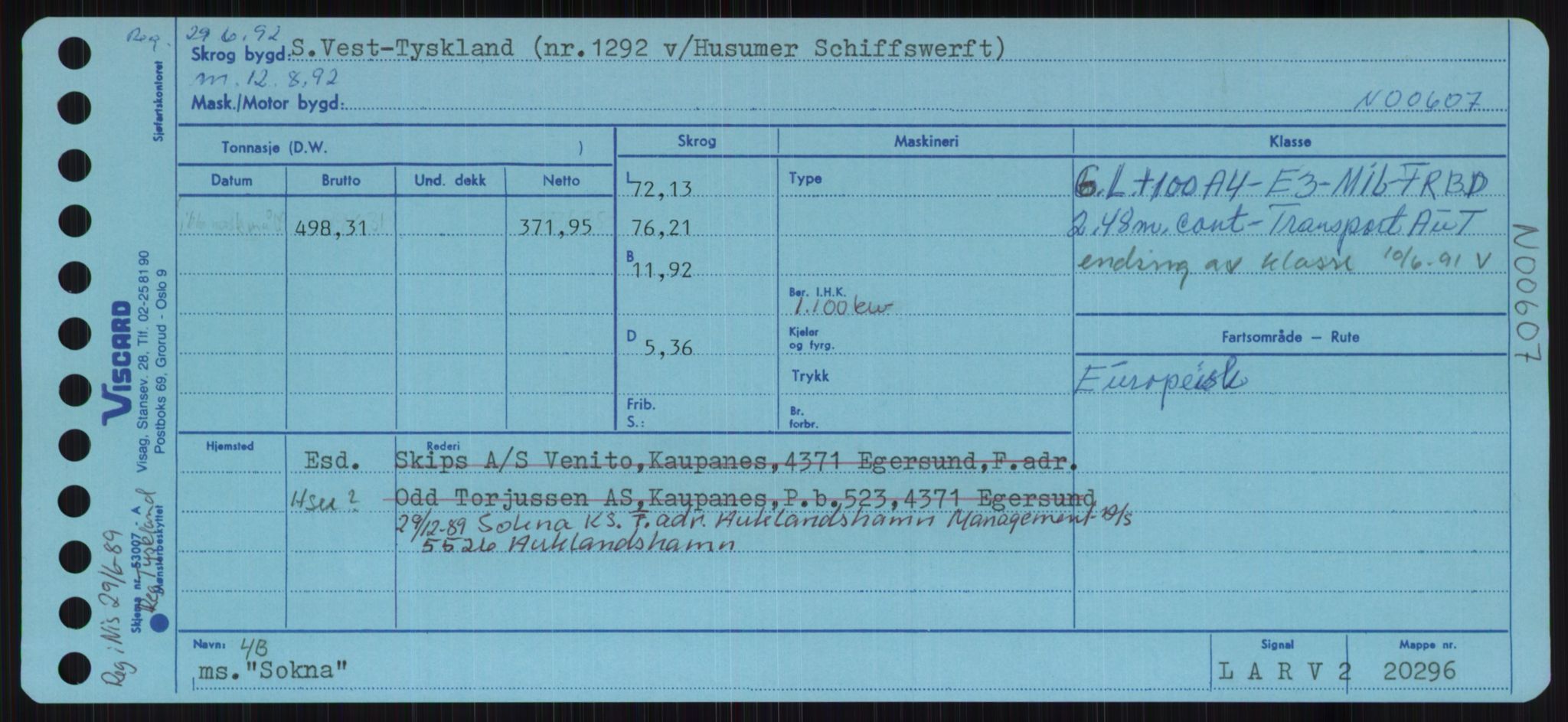 Sjøfartsdirektoratet med forløpere, Skipsmålingen, AV/RA-S-1627/H/Ha/L0005/0002: Fartøy, S-Sven / Fartøy, Skjo-Sven, s. 157