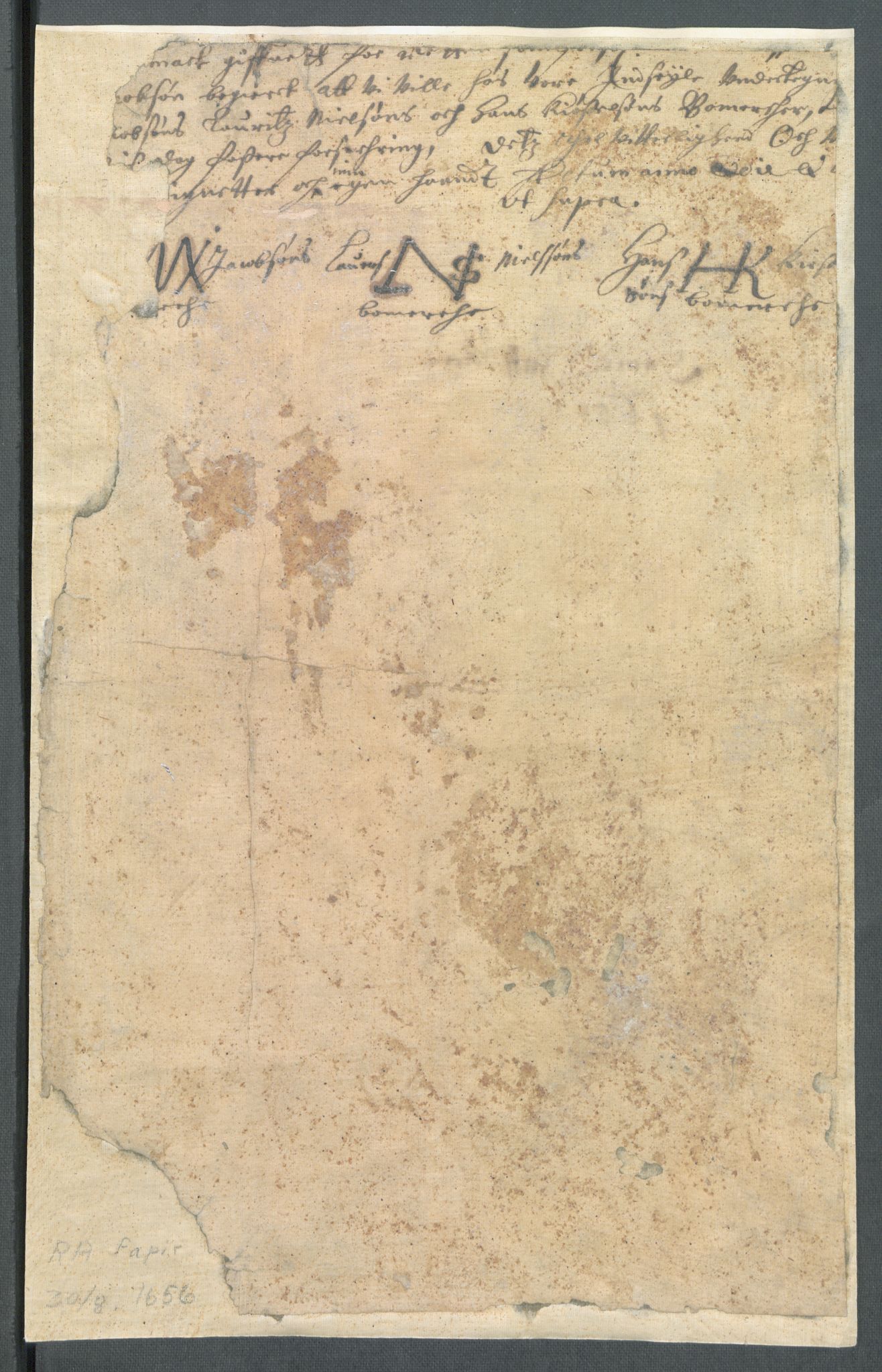 Riksarkivets diplomsamling, AV/RA-EA-5965/F02/L0166: Dokumenter, 1654-1656, s. 272