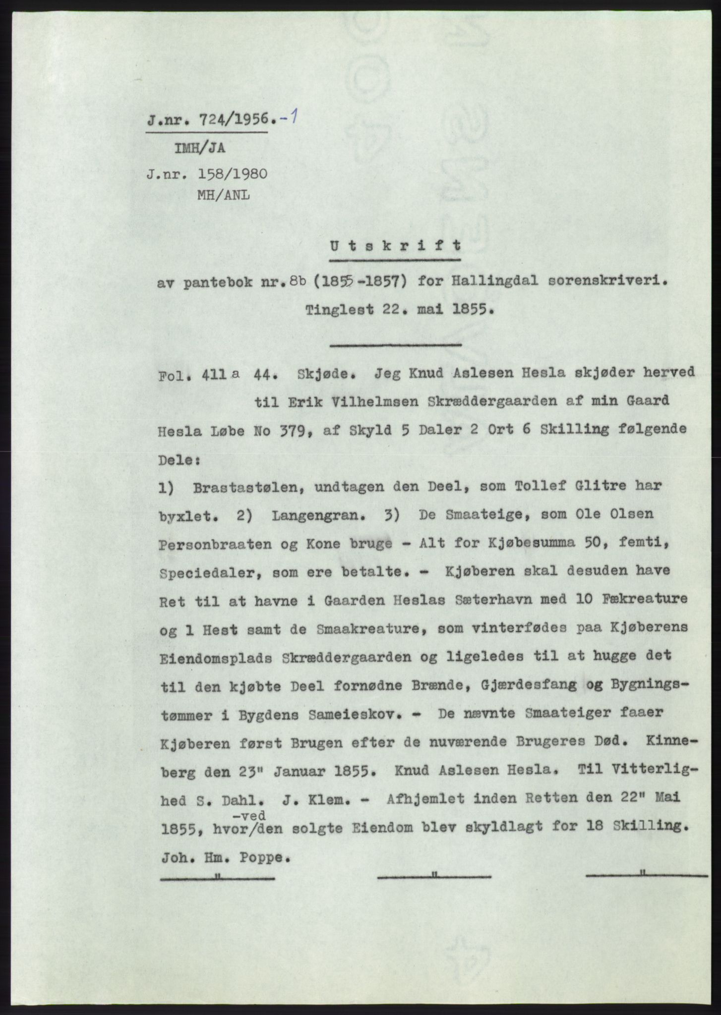 Statsarkivet i Kongsberg, SAKO/A-0001, 1956, s. 318