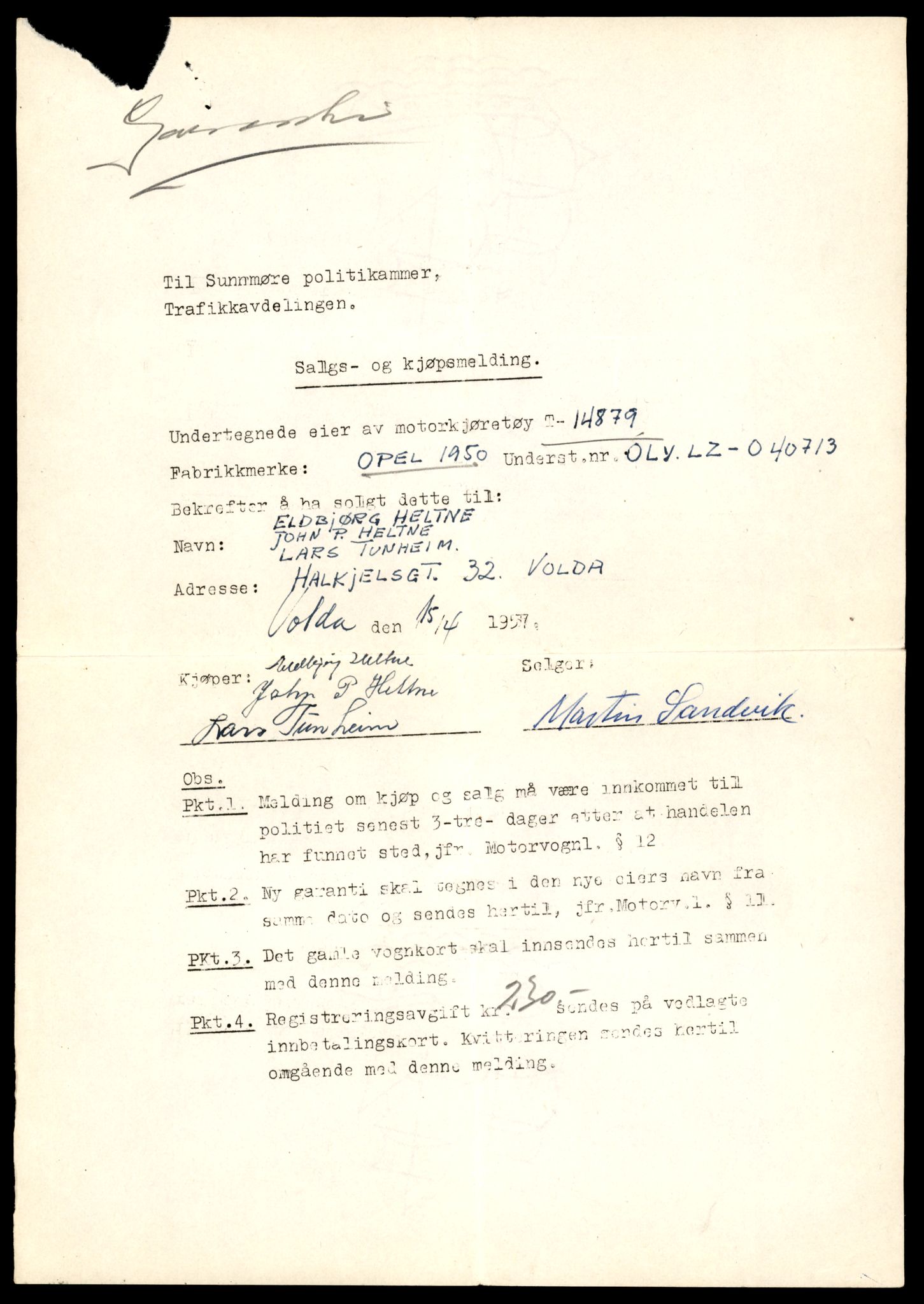 Møre og Romsdal vegkontor - Ålesund trafikkstasjon, AV/SAT-A-4099/F/Fe/L0049: Registreringskort for kjøretøy T 14864 - T 18613, 1927-1998, s. 405