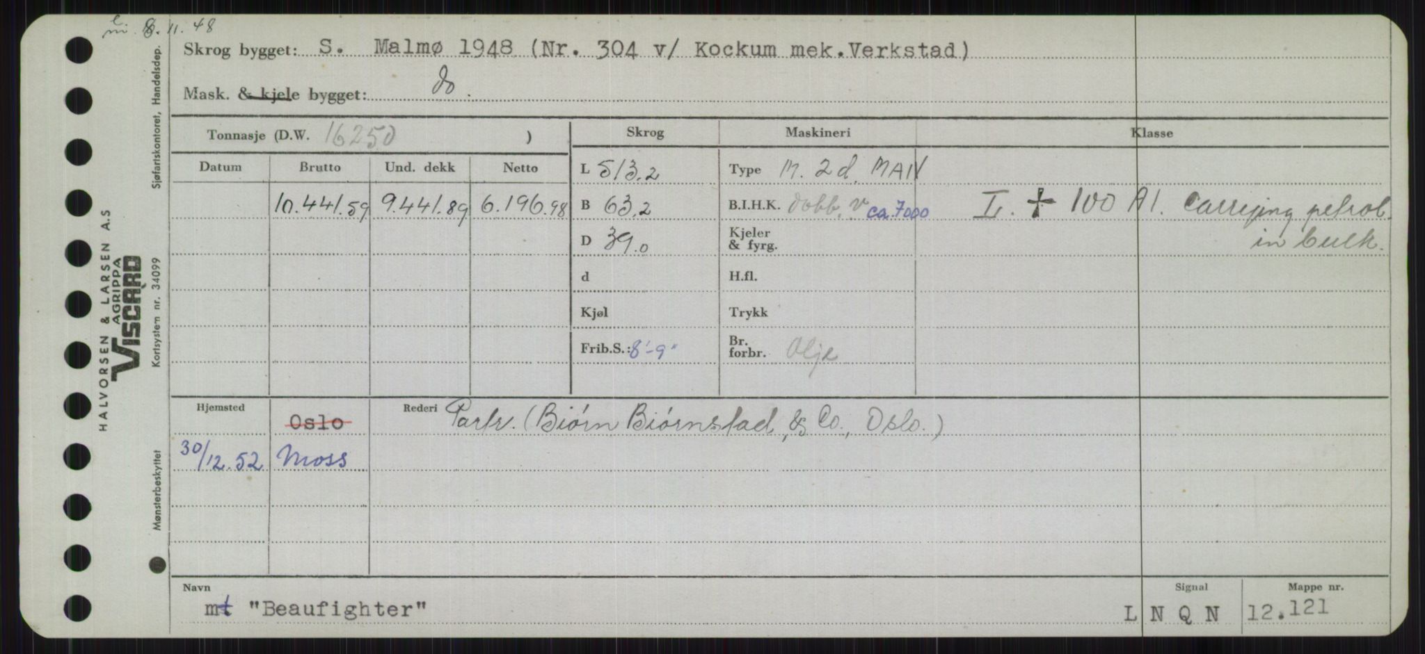 Sjøfartsdirektoratet med forløpere, Skipsmålingen, AV/RA-S-1627/H/Hb/L0001: Fartøy, A-D, s. 169