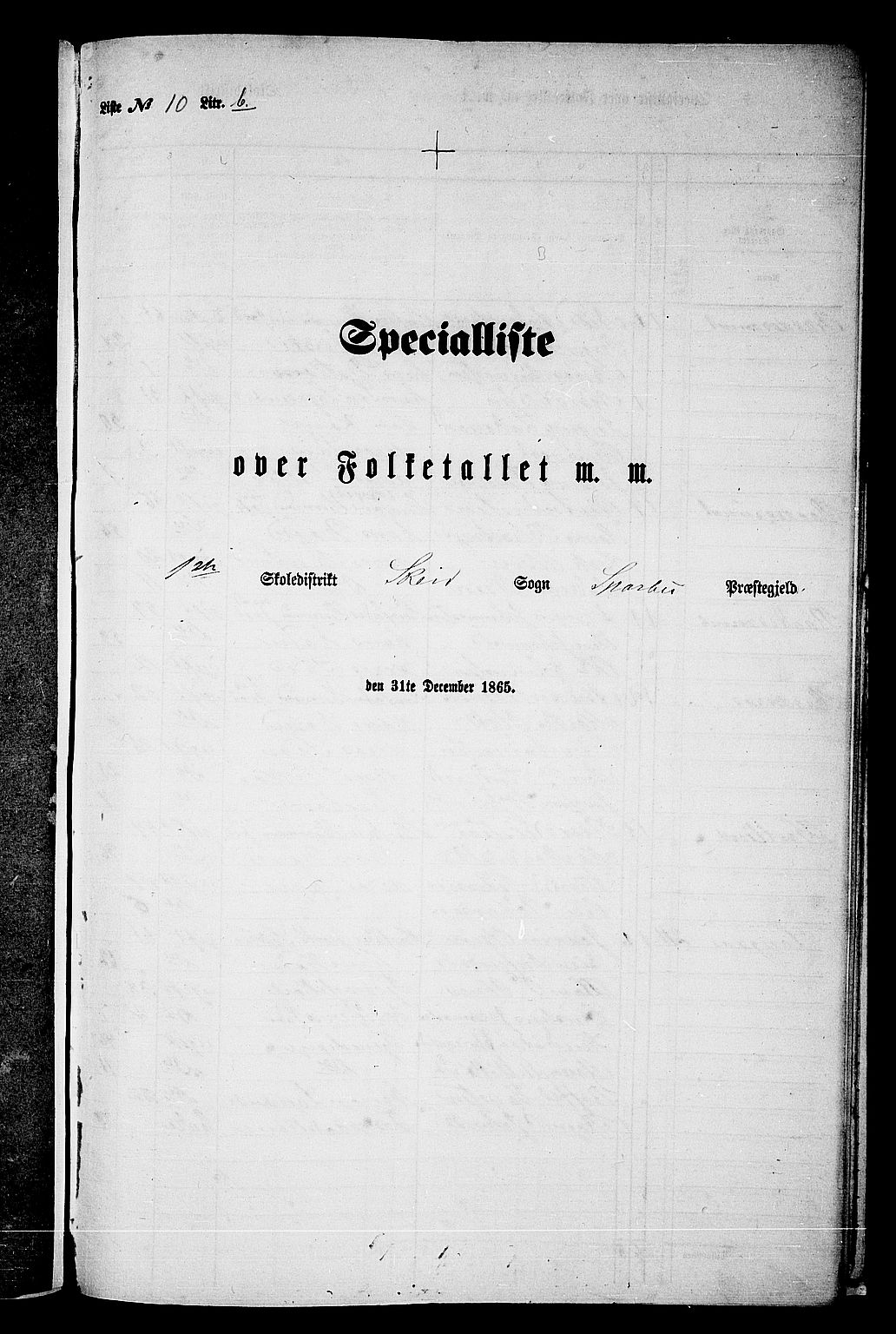 RA, Folketelling 1865 for 1731P Sparbu prestegjeld, 1865, s. 213