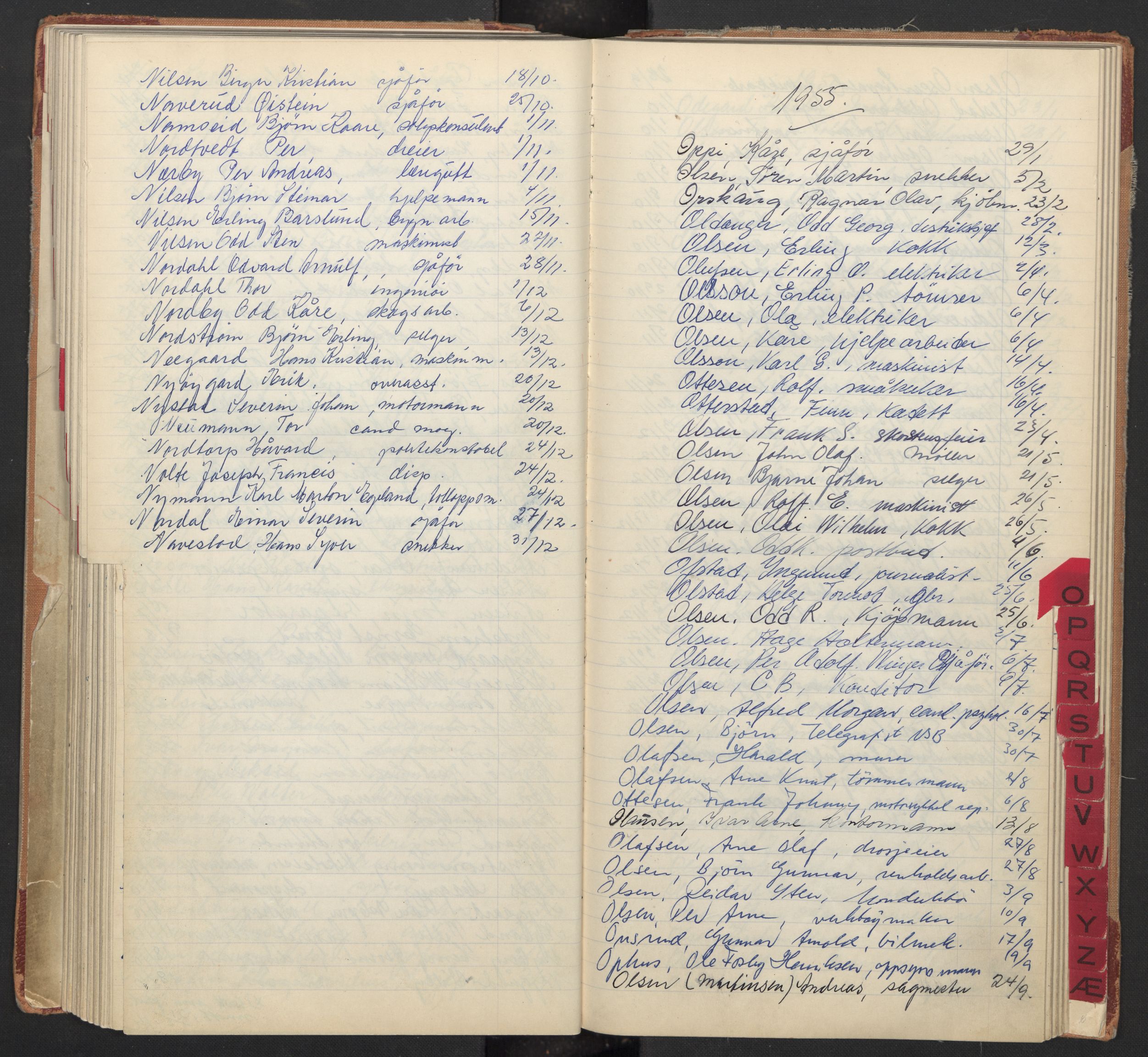 Oslo byfogd avd. I, AV/SAO-A-10220/L/La/L0009: Vigselsregister, 1955-1958, s. 102