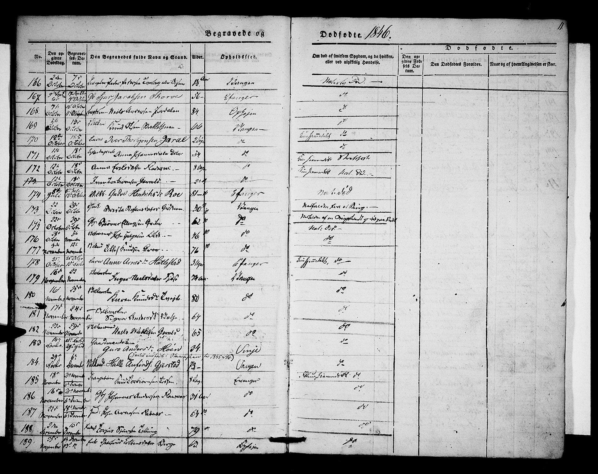 Voss sokneprestembete, AV/SAB-A-79001/H/Haa: Ministerialbok nr. A 15, 1845-1855, s. 11