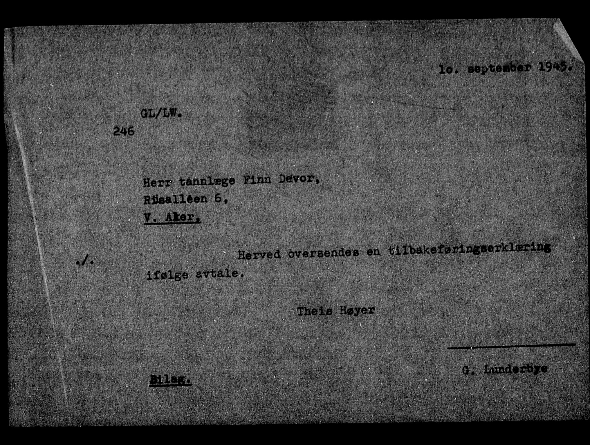 Justisdepartementet, Tilbakeføringskontoret for inndratte formuer, AV/RA-S-1564/H/Hc/Hcc/L0930: --, 1945-1947, s. 209
