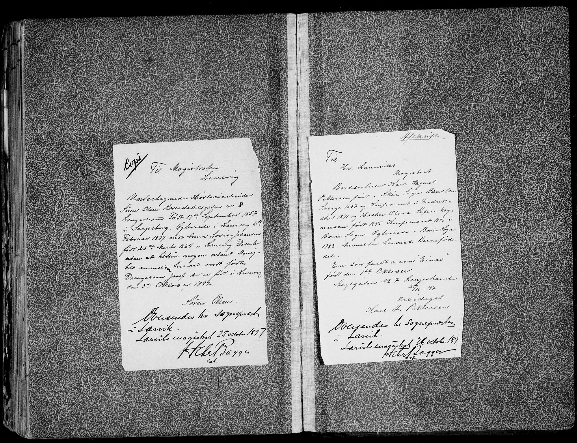 Larvik kirkebøker, AV/SAKO-A-352/F/Fb/L0004: Ministerialbok nr. II 4, 1884-1902