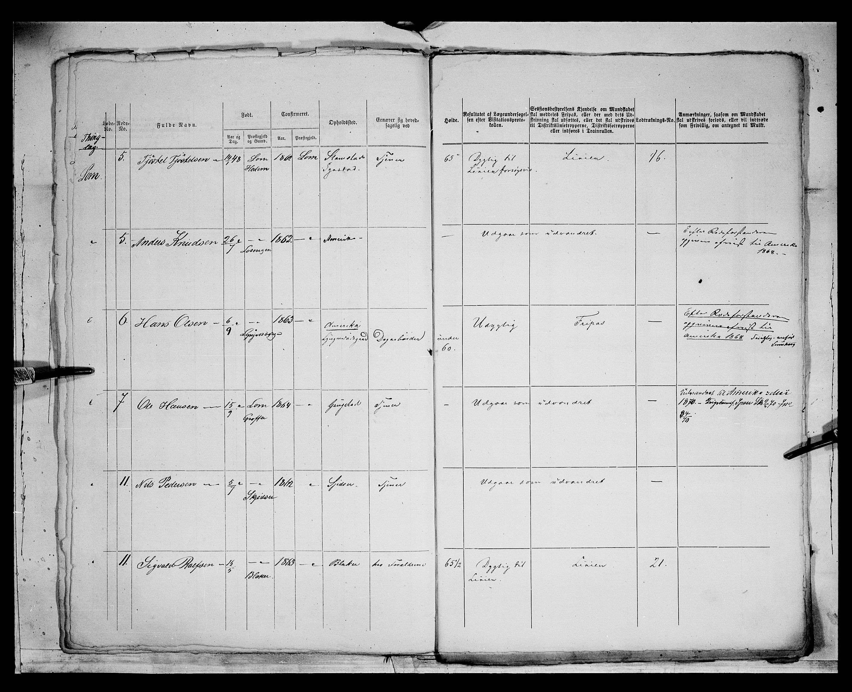 Fylkesmannen i Oppland, AV/SAH-FYO-002/1/K/Kg/L1175: Heidal, Sel, Vågå, Lom og Skjåk, 1860-1879, s. 285