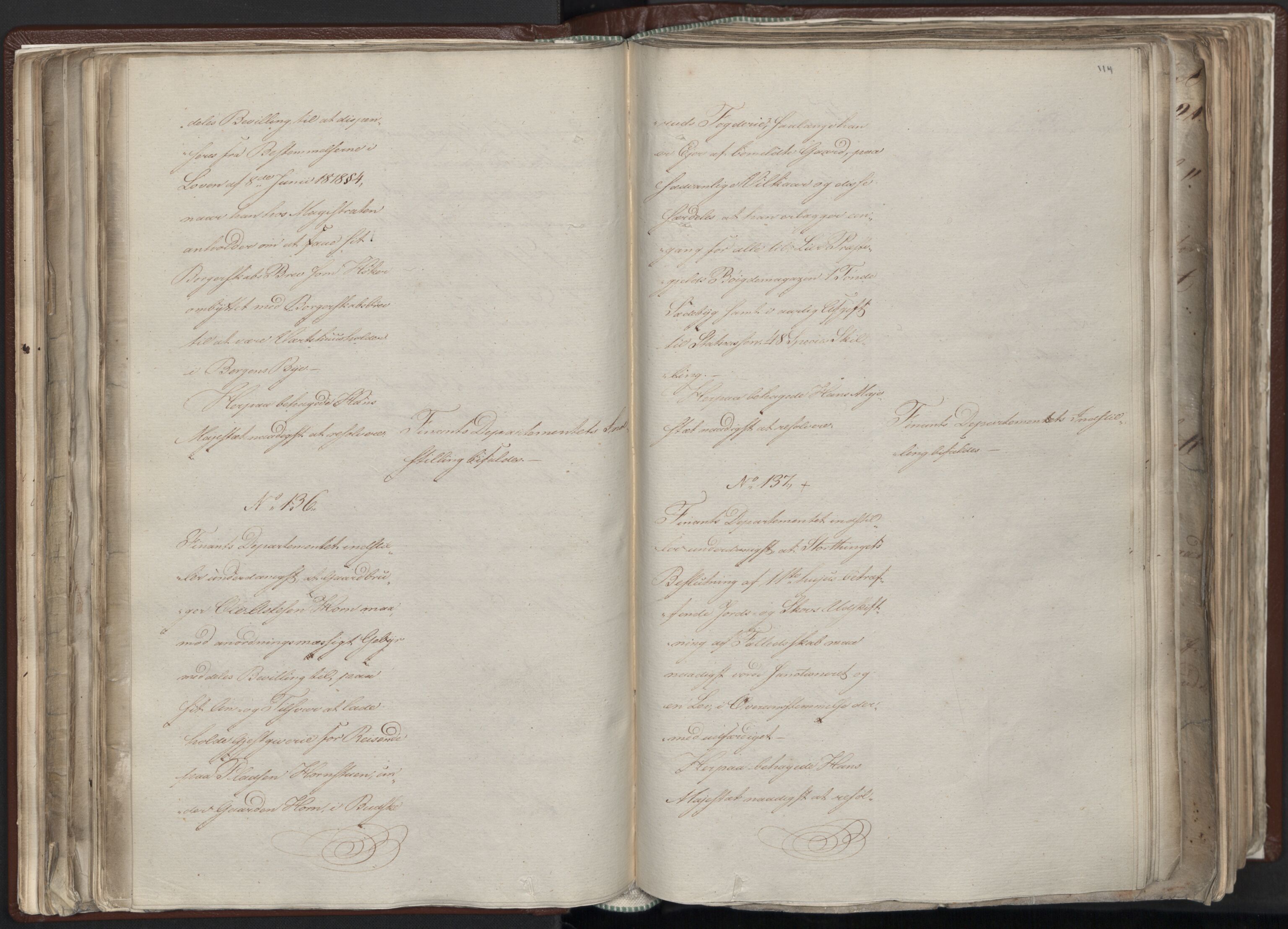 Statsrådssekretariatet, AV/RA-S-1001/A/Ab/L0012: Kgl. res. nr. 5679-6008 II, 1821, s. 113b-114a