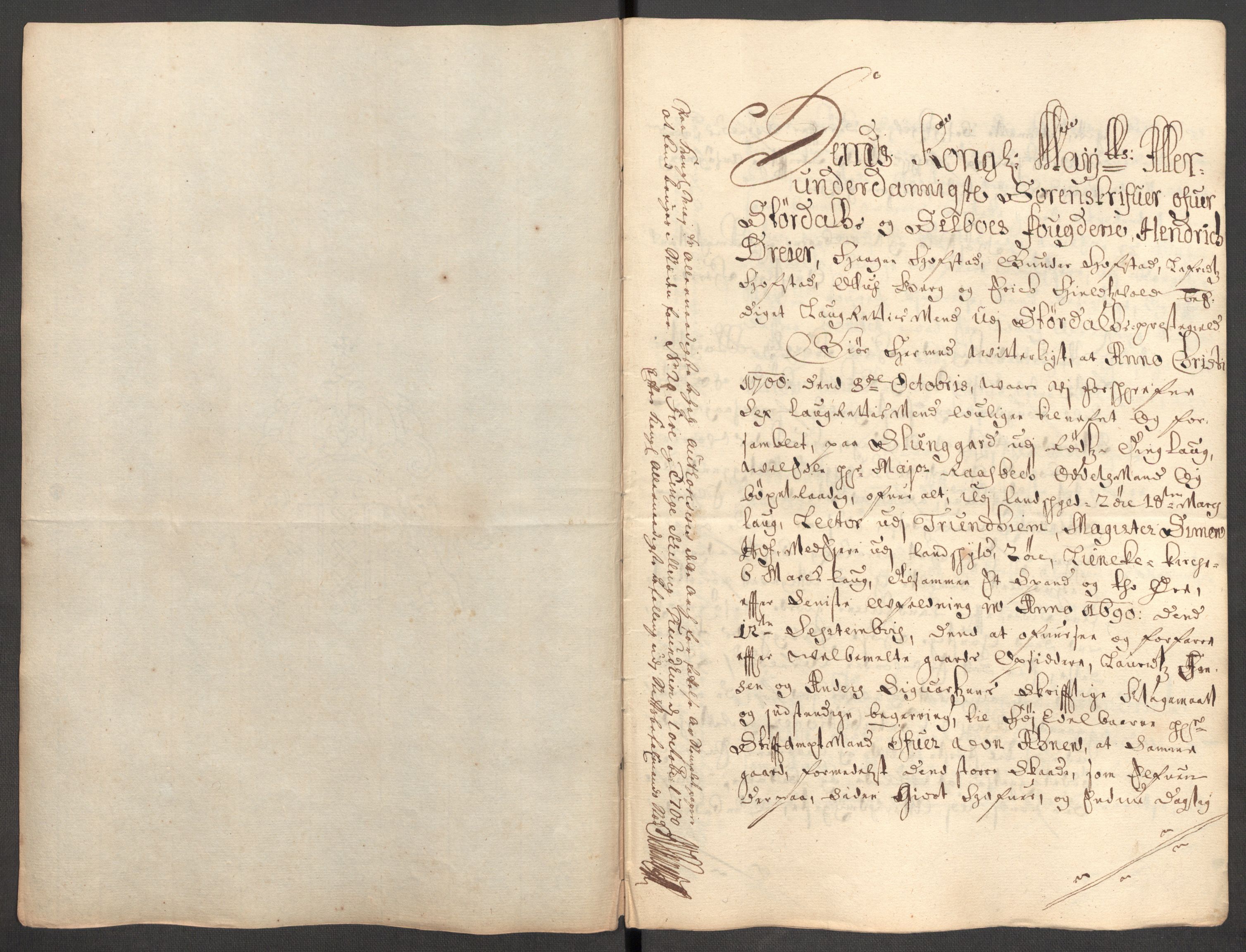 Rentekammeret inntil 1814, Reviderte regnskaper, Fogderegnskap, AV/RA-EA-4092/R62/L4192: Fogderegnskap Stjørdal og Verdal, 1700, s. 285