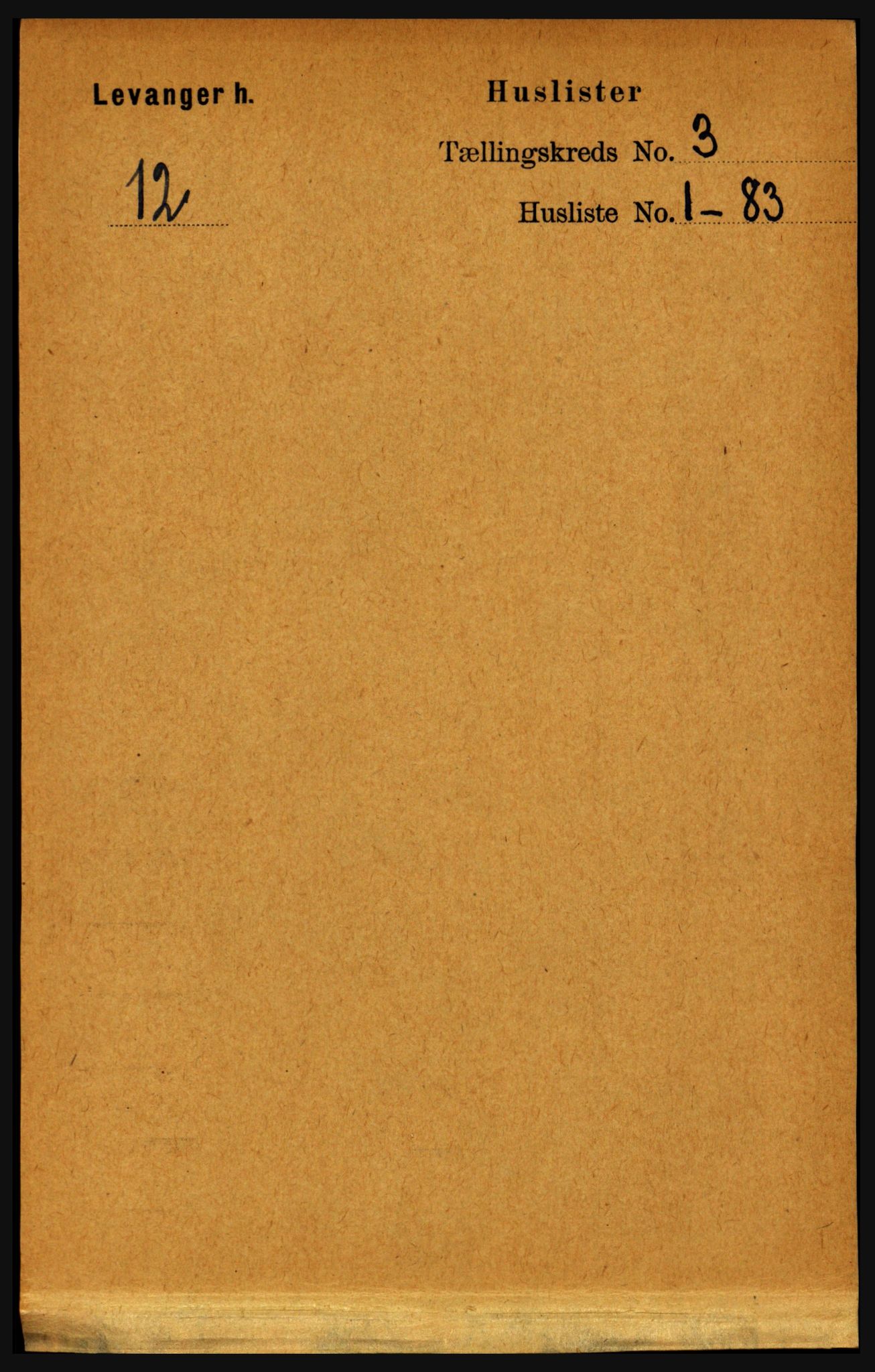 RA, Folketelling 1891 for 1720 Levanger herred, 1891, s. 1525