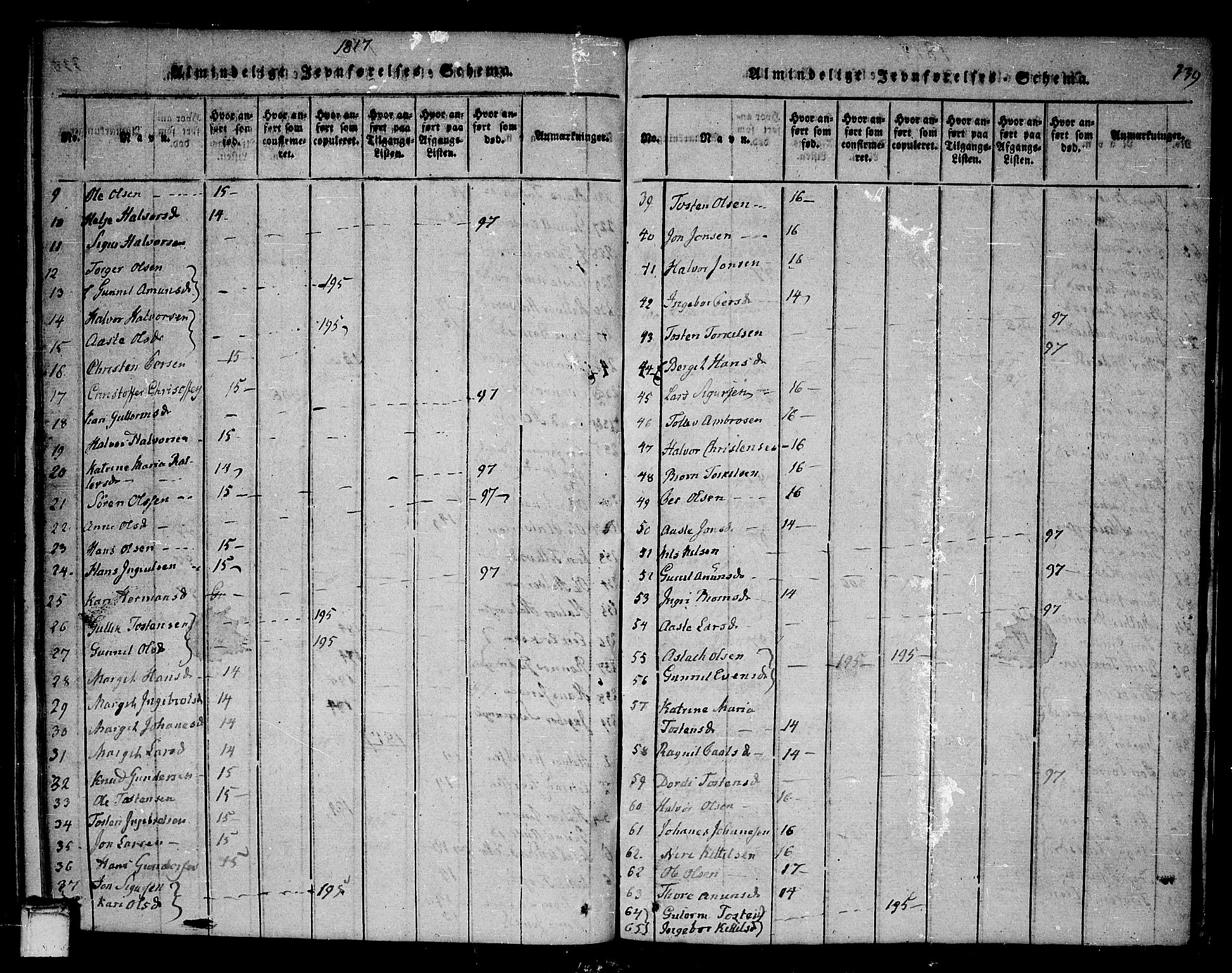 Sauherad kirkebøker, SAKO/A-298/F/Fa/L0005: Ministerialbok nr. I 5, 1815-1829, s. 339