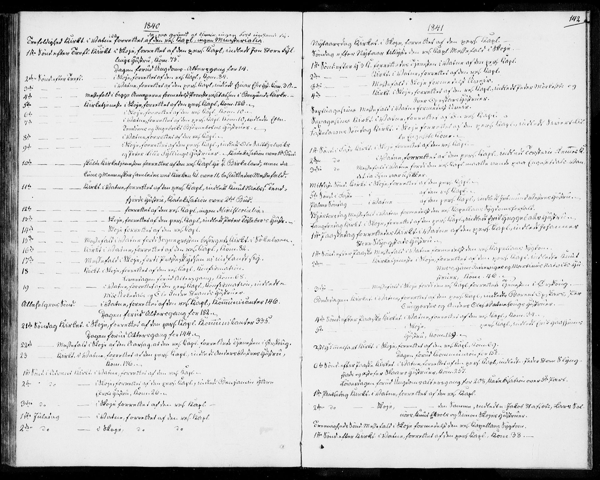 Ministerialprotokoller, klokkerbøker og fødselsregistre - Møre og Romsdal, AV/SAT-A-1454/524/L0352: Ministerialbok nr. 524A04, 1838-1847, s. 142