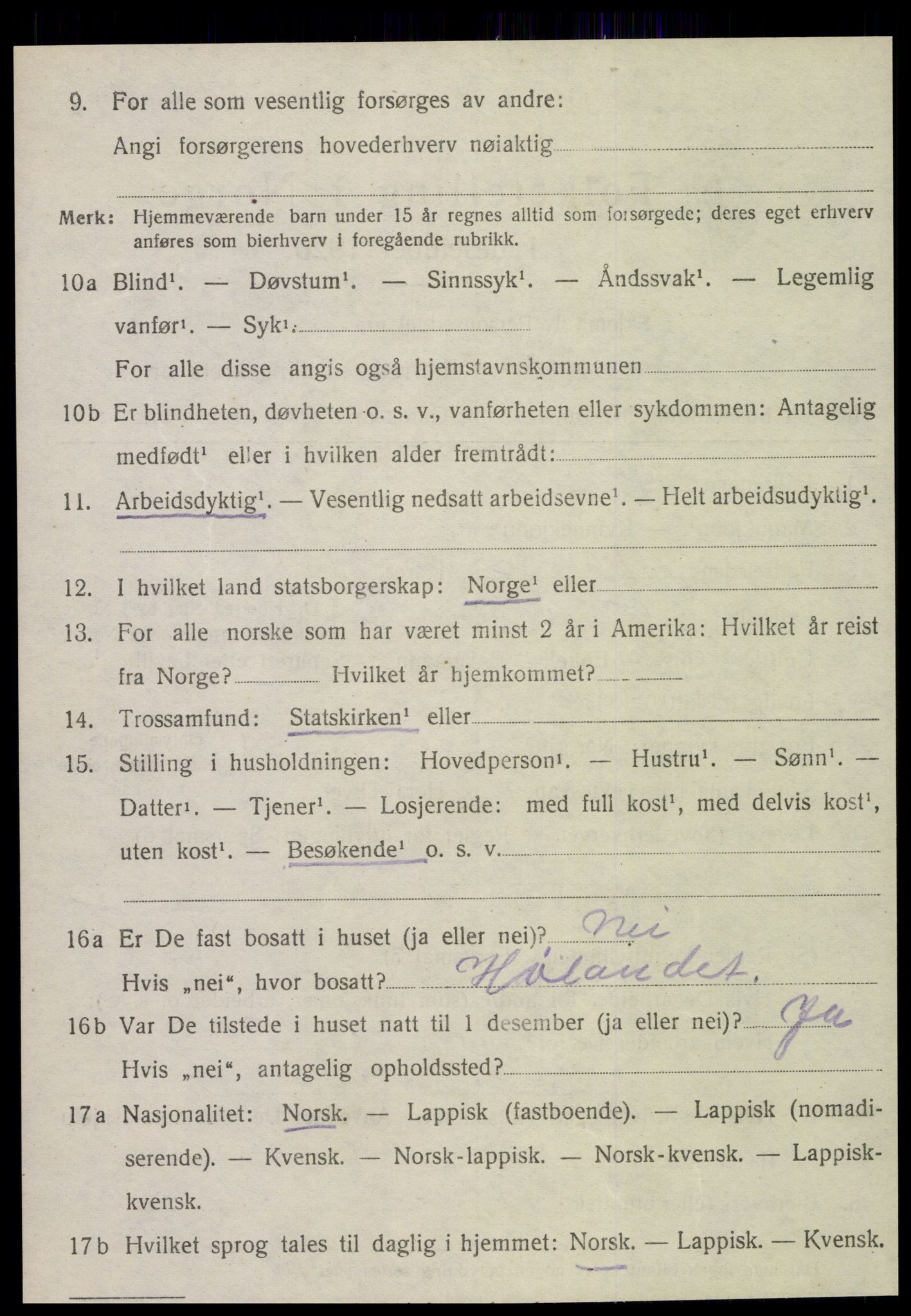 SAT, Folketelling 1920 for 1718 Leksvik herred, 1920, s. 4853