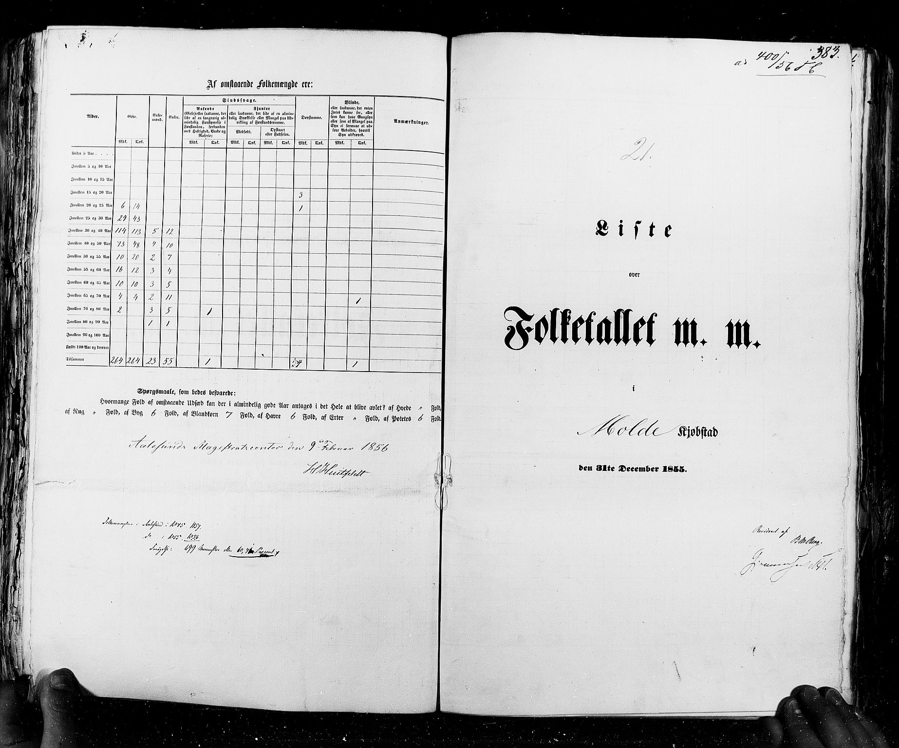 RA, Folketellingen 1855, bind 8: Kjøpsteder og ladesteder: Risør-Vadsø, 1855, s. 383