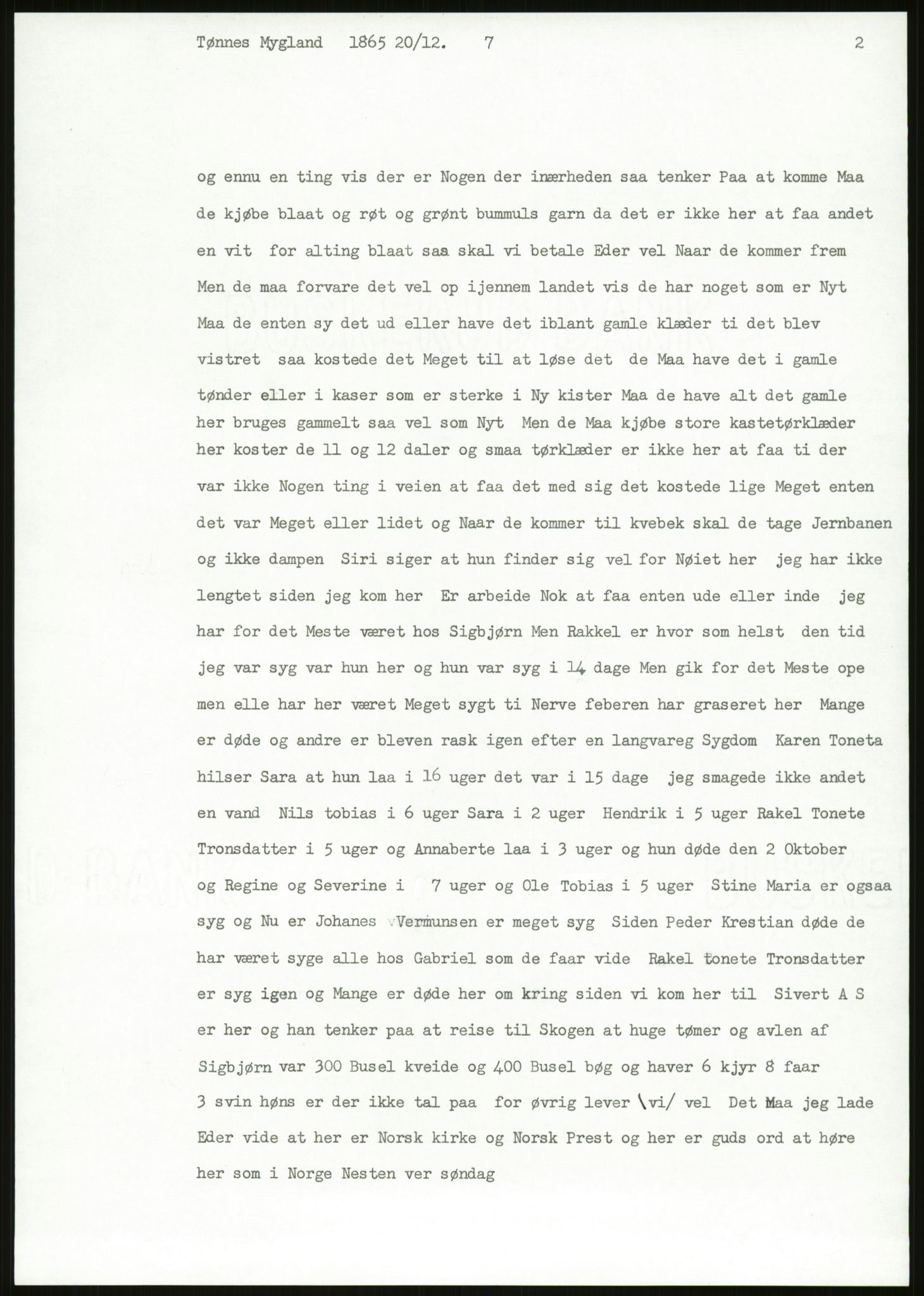 Samlinger til kildeutgivelse, Amerikabrevene, AV/RA-EA-4057/F/L0028: Innlån fra Vest-Agder , 1838-1914, s. 443