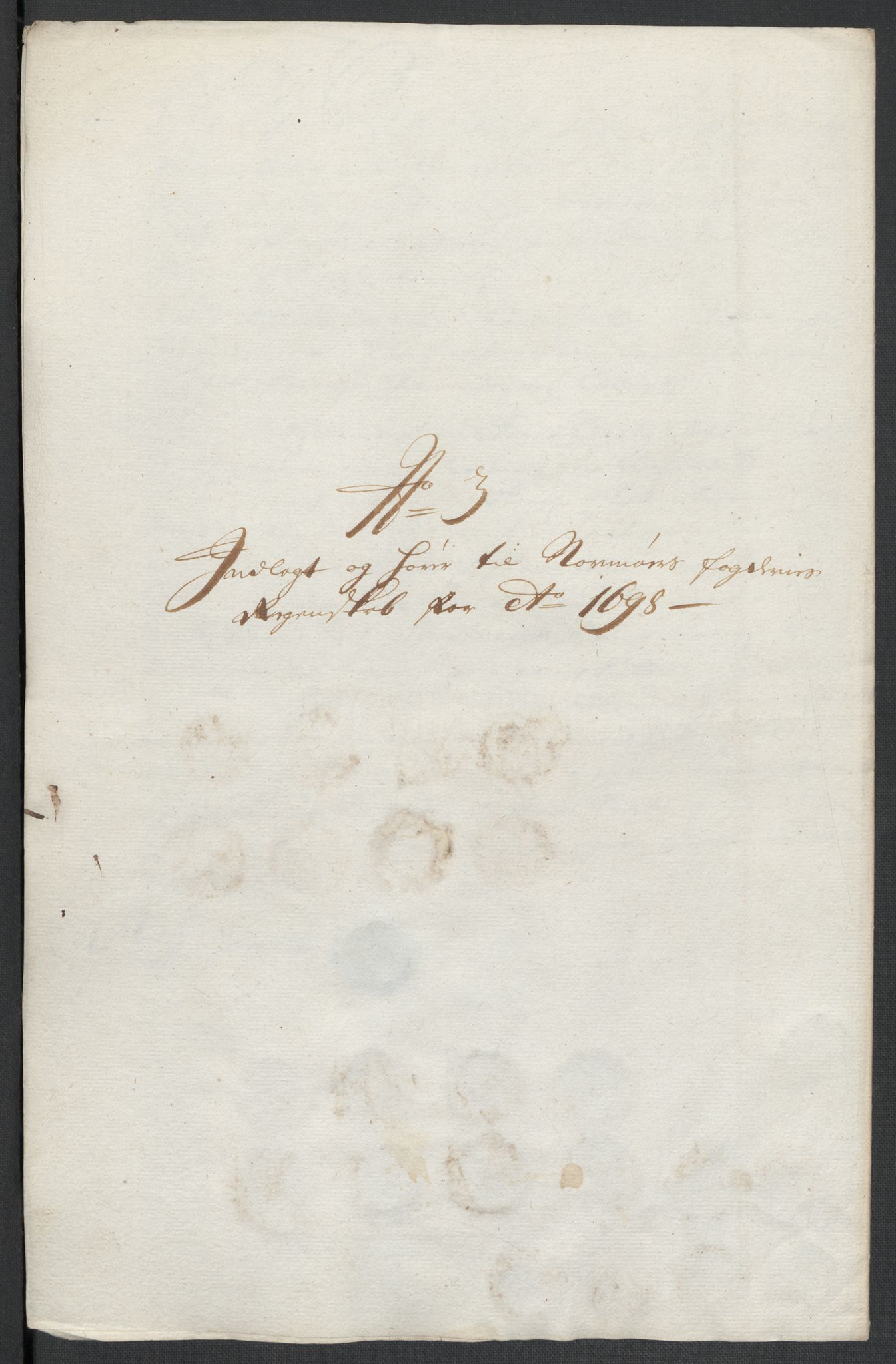 Rentekammeret inntil 1814, Reviderte regnskaper, Fogderegnskap, AV/RA-EA-4092/R56/L3737: Fogderegnskap Nordmøre, 1697-1698, s. 312