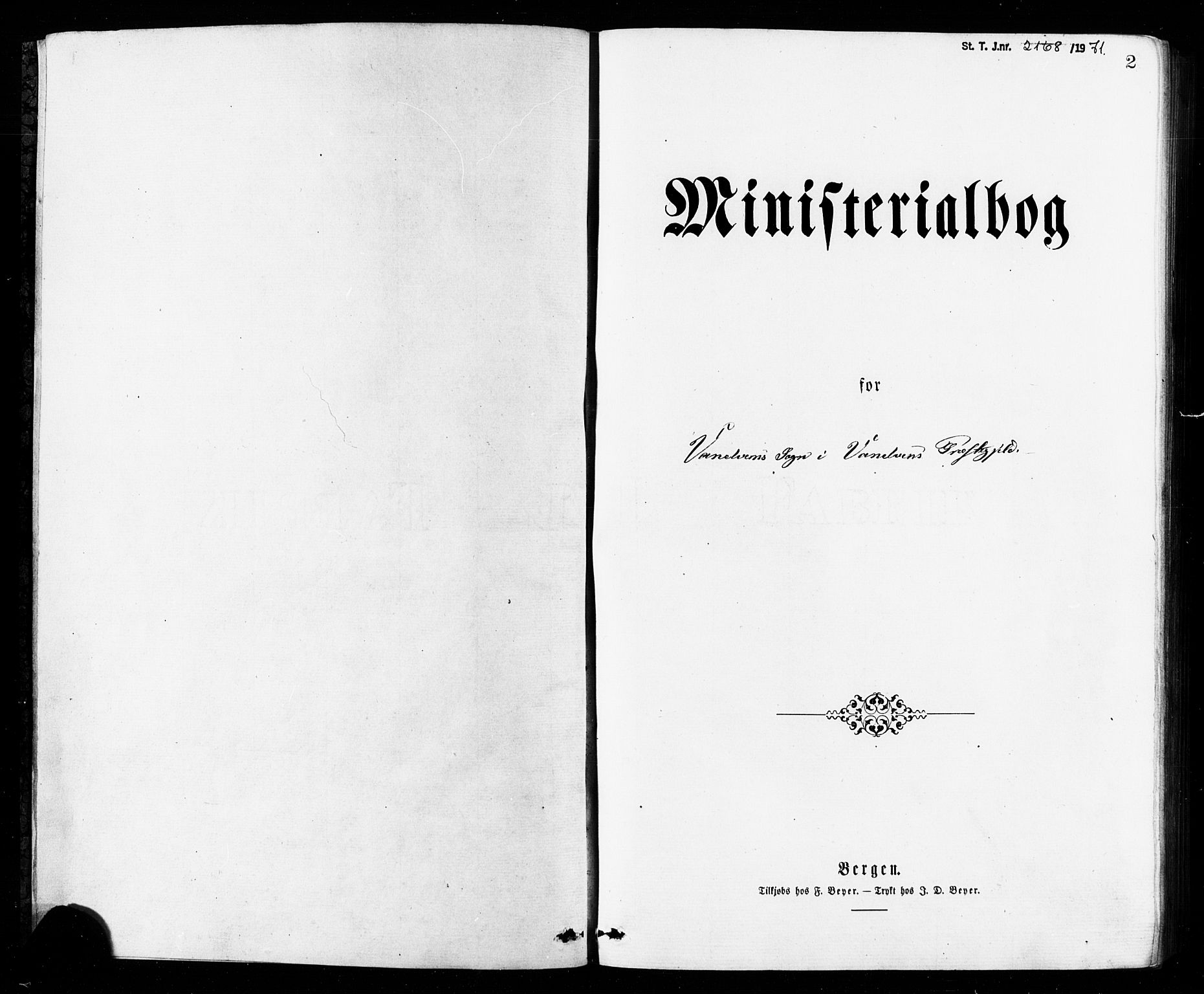 Ministerialprotokoller, klokkerbøker og fødselsregistre - Møre og Romsdal, AV/SAT-A-1454/501/L0007: Ministerialbok nr. 501A07, 1868-1884, s. 2