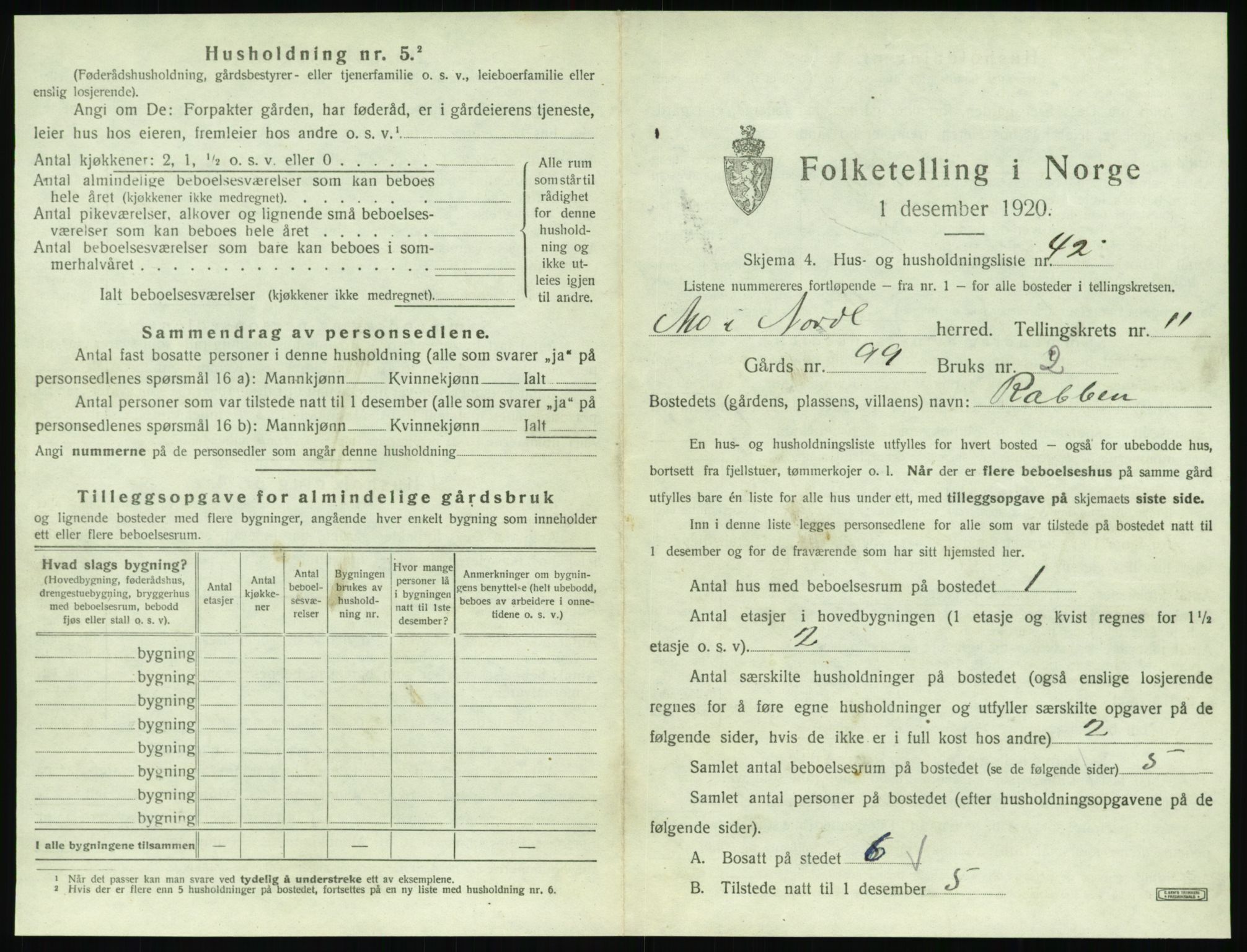 SAT, Folketelling 1920 for 1833 Mo herred, 1920, s. 1388