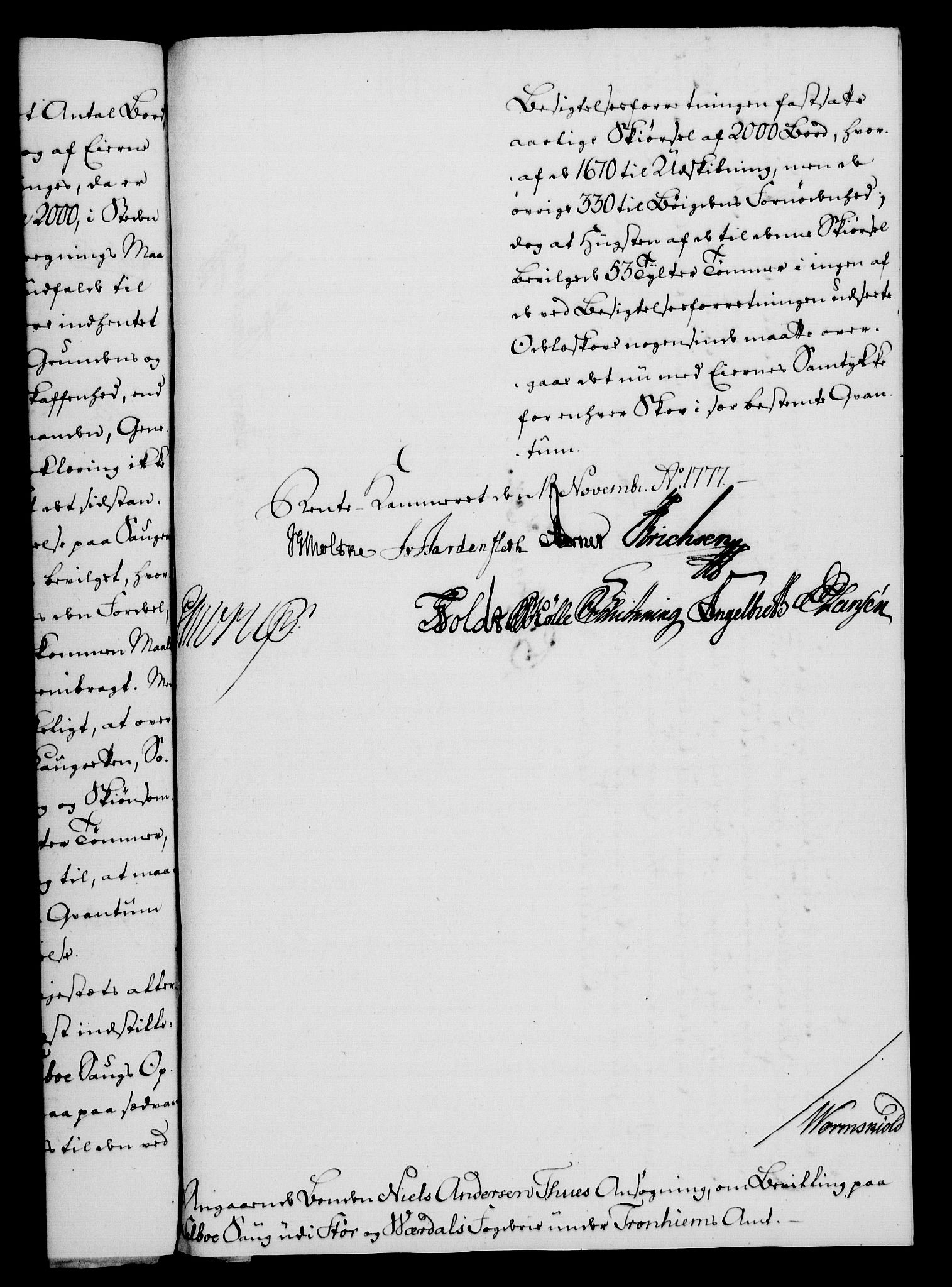 Rentekammeret, Kammerkanselliet, RA/EA-3111/G/Gf/Gfa/L0059: Norsk relasjons- og resolusjonsprotokoll (merket RK 52.59), 1777, s. 332