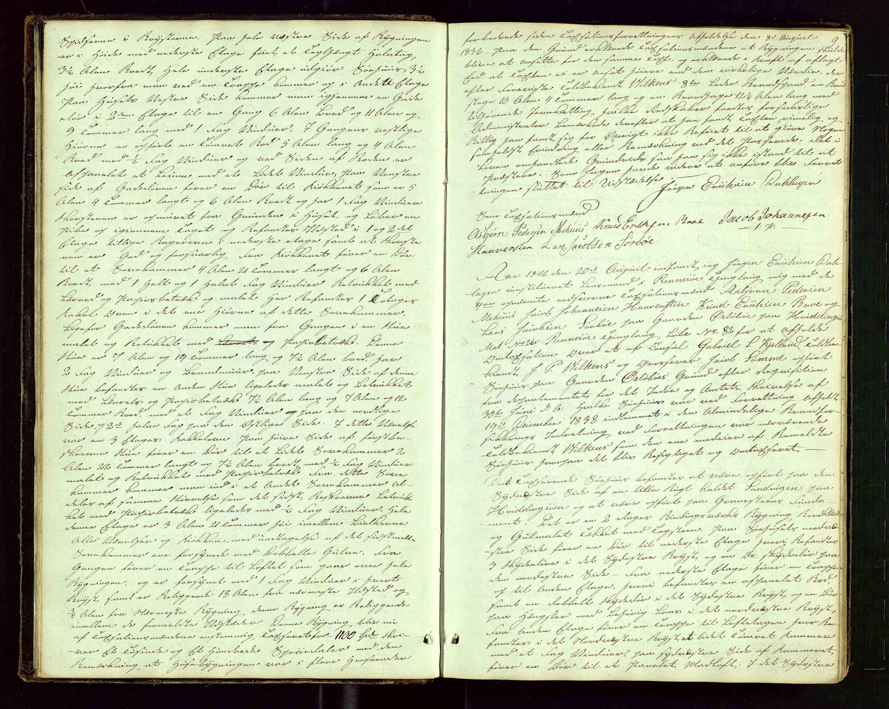 Rennesøy lensmannskontor, SAST/A-100165/Goa/L0001: "Brandtaxations-Protocol for Rennesøe Thinglag", 1846-1923, s. 8b-9a