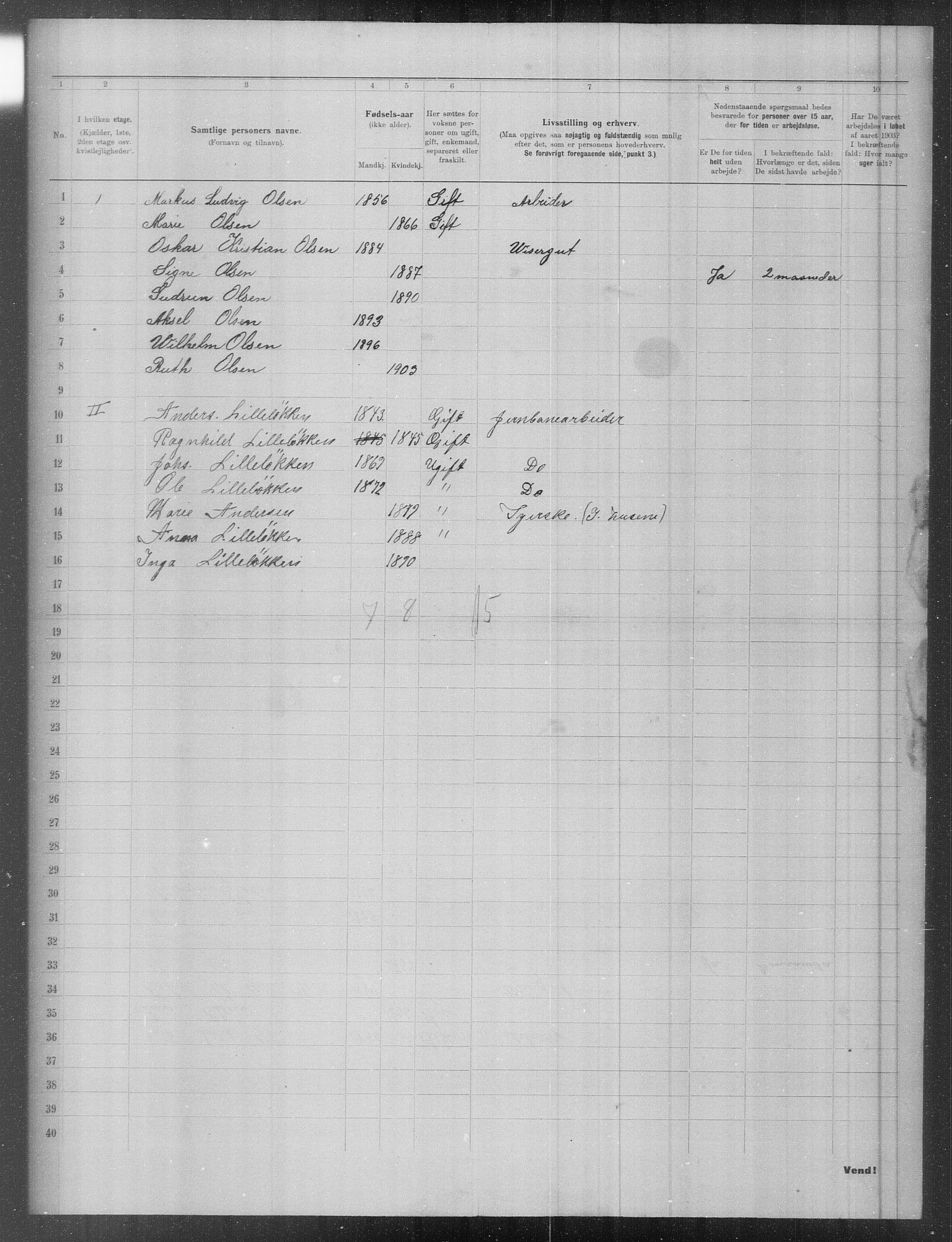 OBA, Kommunal folketelling 31.12.1903 for Kristiania kjøpstad, 1903, s. 8403