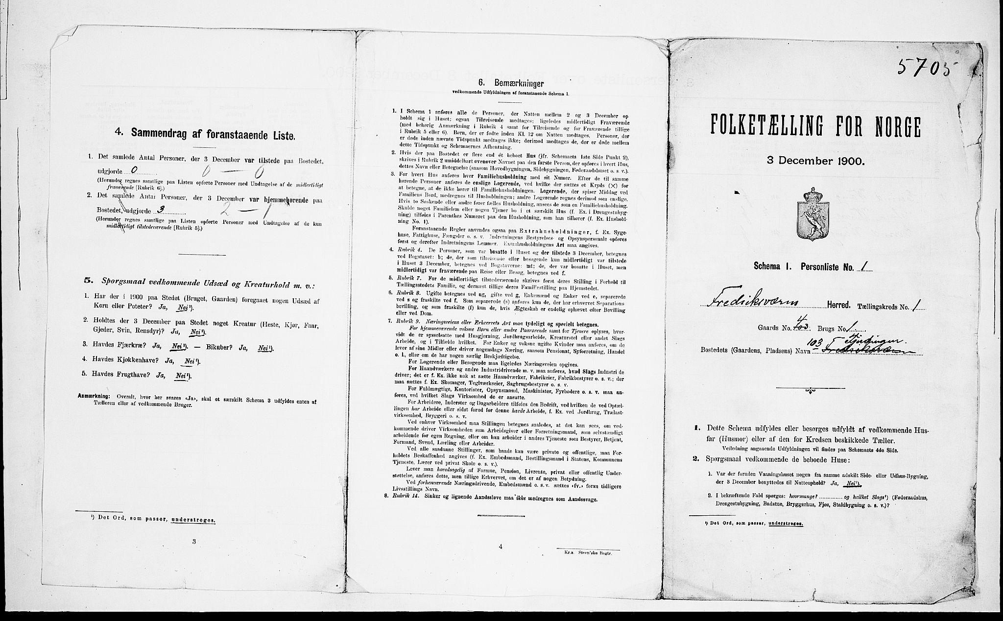 RA, Folketelling 1900 for 0798 Fredriksvern herred, 1900, s. 47