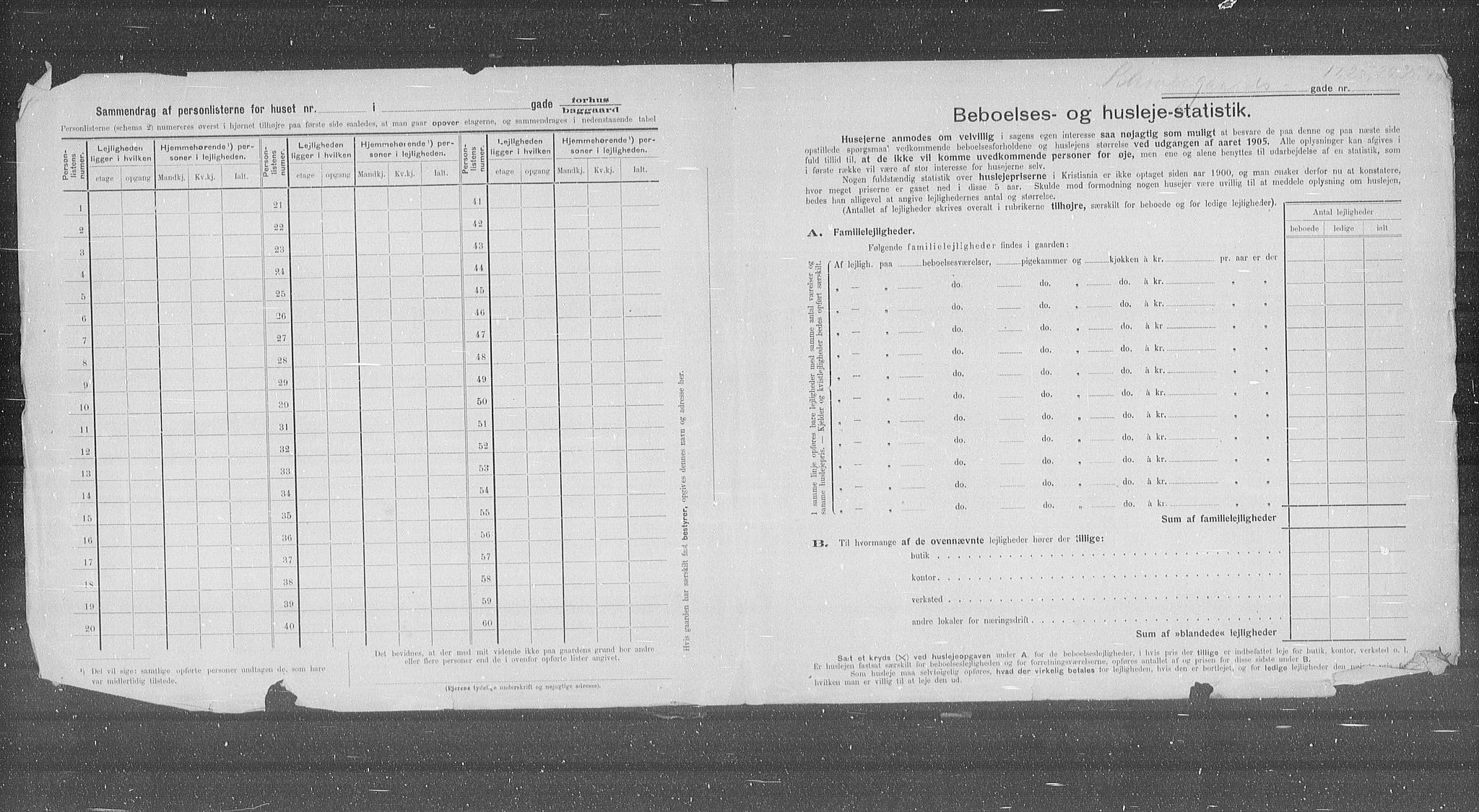 OBA, Kommunal folketelling 31.12.1905 for Kristiania kjøpstad, 1905, s. 47891