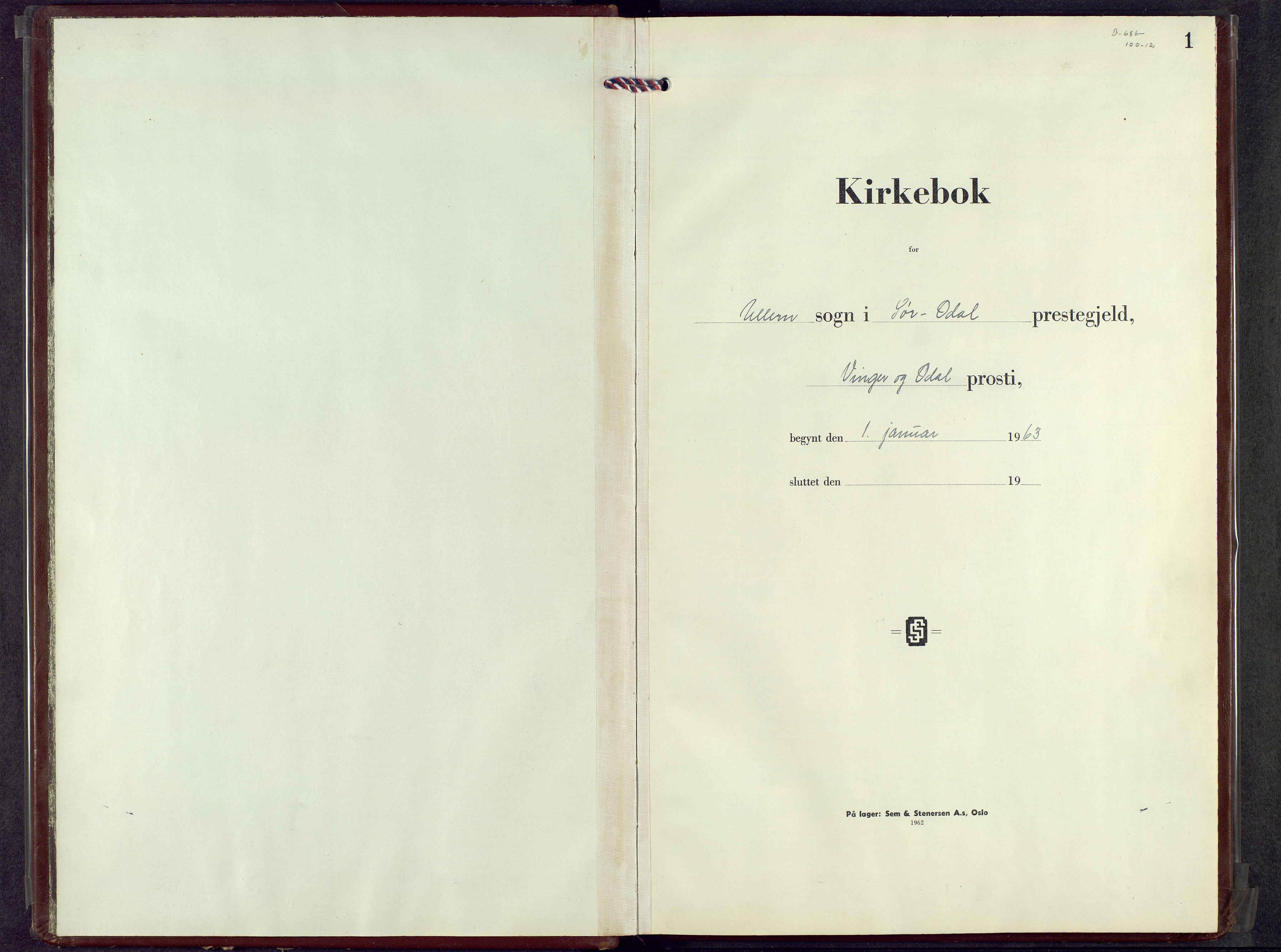 Sør-Odal prestekontor, SAH/PREST-030/H/Ha/Haa/L0019: Ministerialbok nr. 19, 1963-2004, s. 1