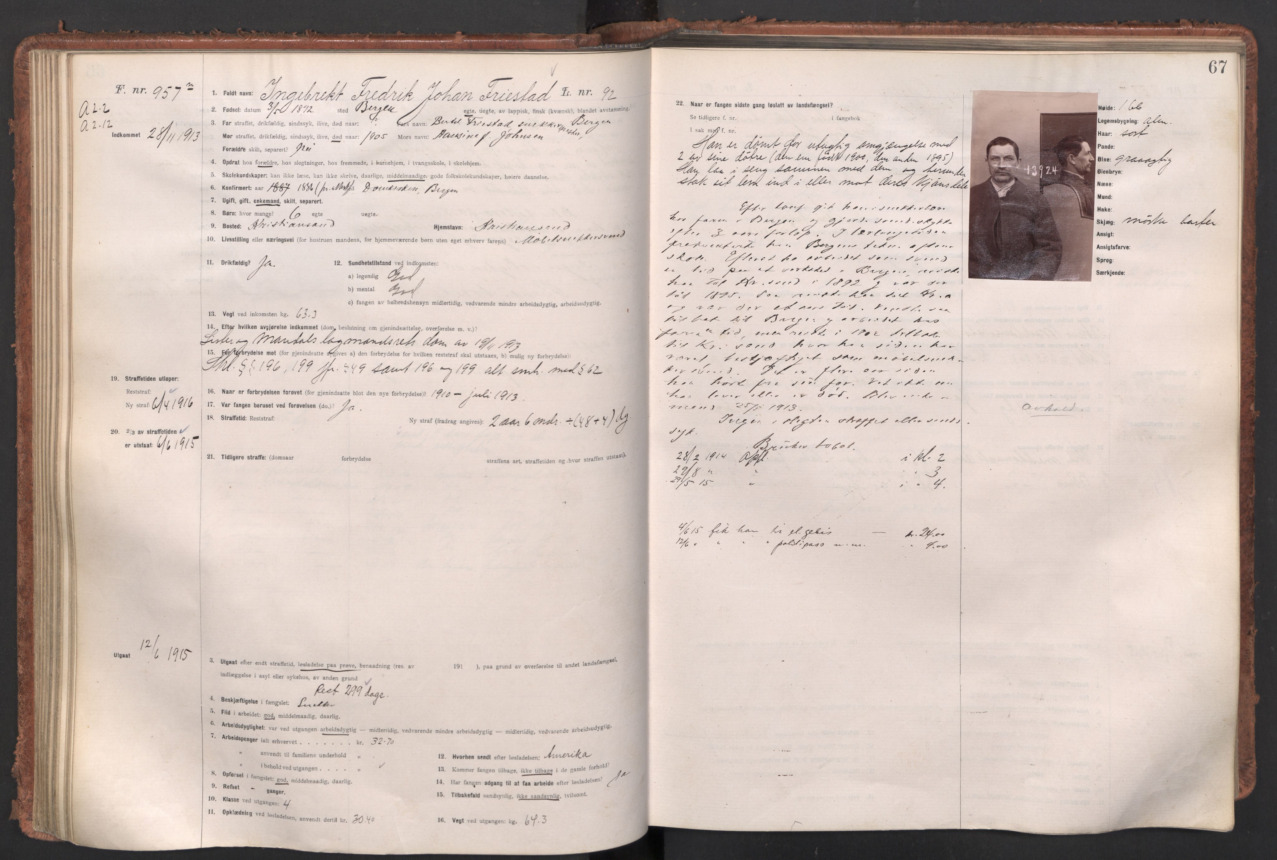 Botsfengslet, AV/RA-S-1539/D/Db/Dbb/L0046: 891n - 227o, 1913-1914, s. 67