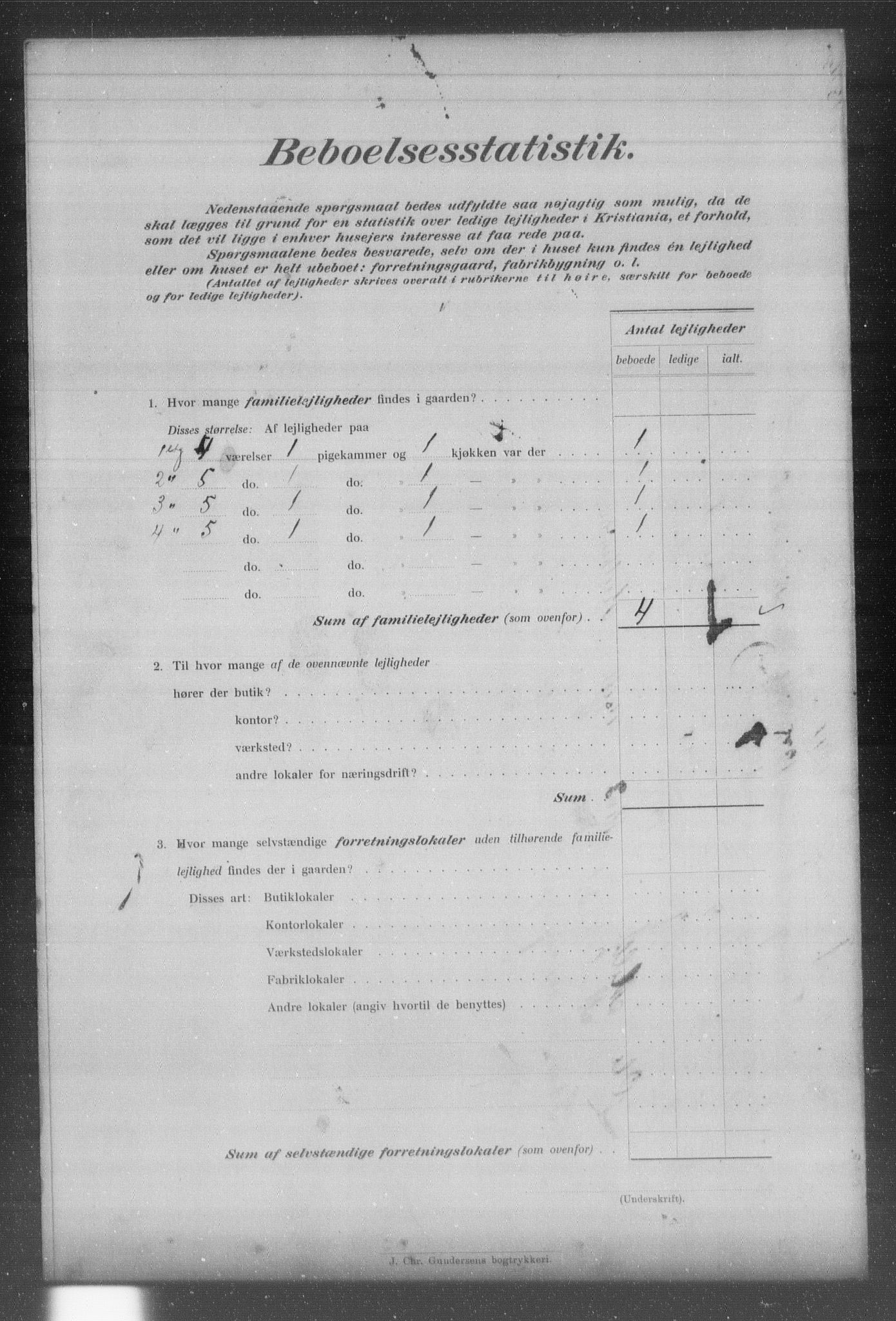 OBA, Kommunal folketelling 31.12.1903 for Kristiania kjøpstad, 1903, s. 15447