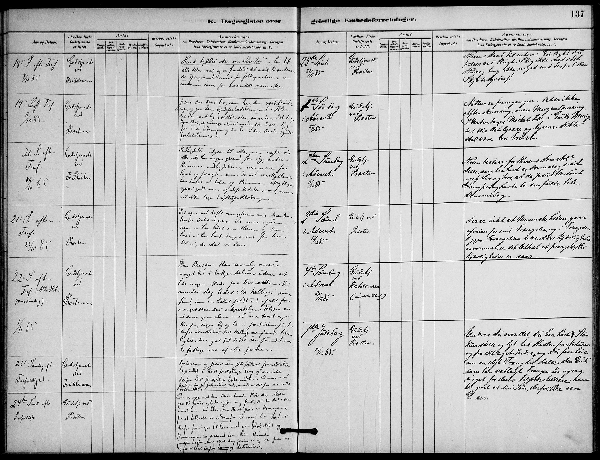 Botsfengslet prestekontor kirkebøker, AV/SAO-A-11688a: Ministerialbok nr. 2, 1881-1914, s. 137