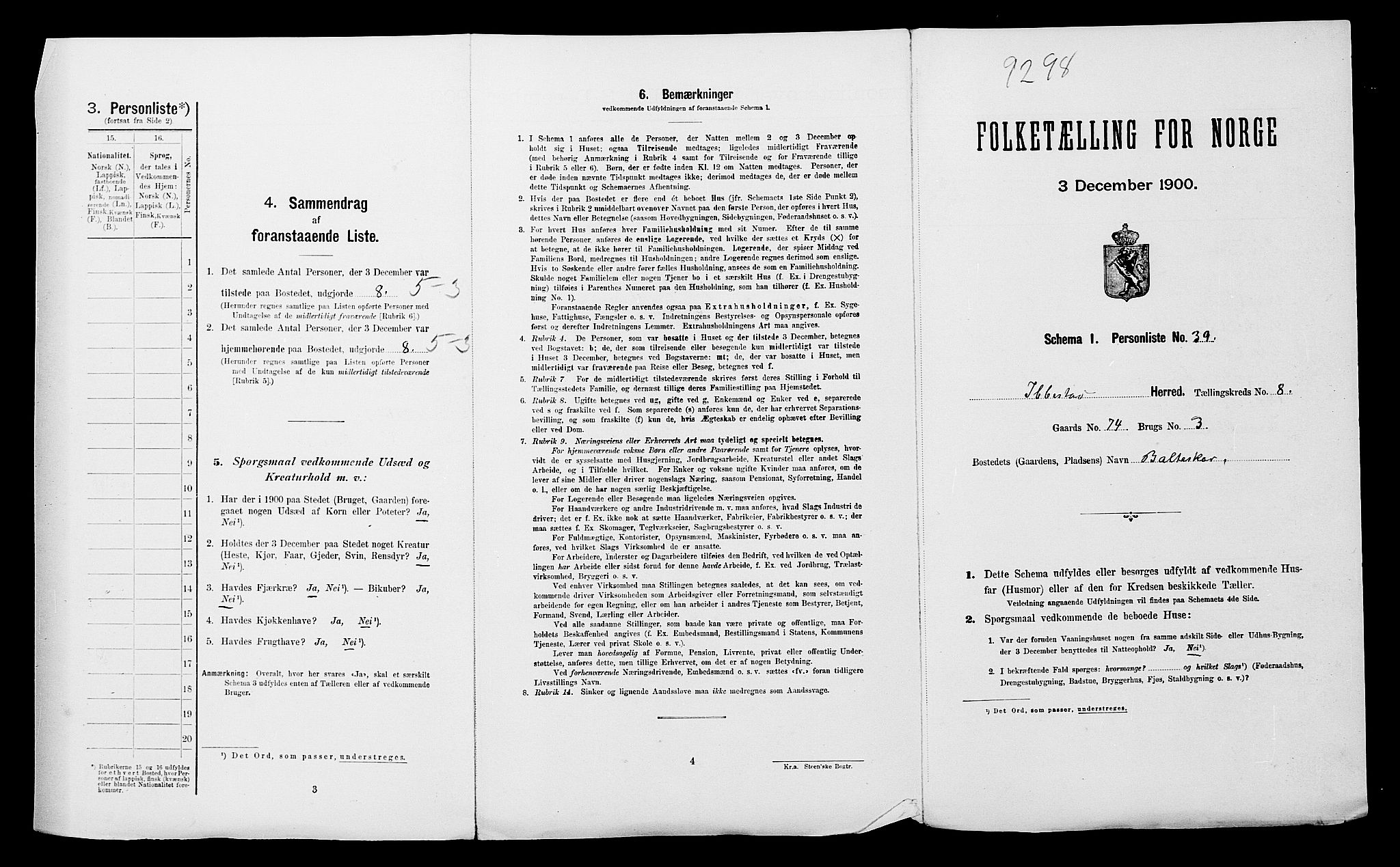 SATØ, Folketelling 1900 for 1917 Ibestad herred, 1900, s. 1142