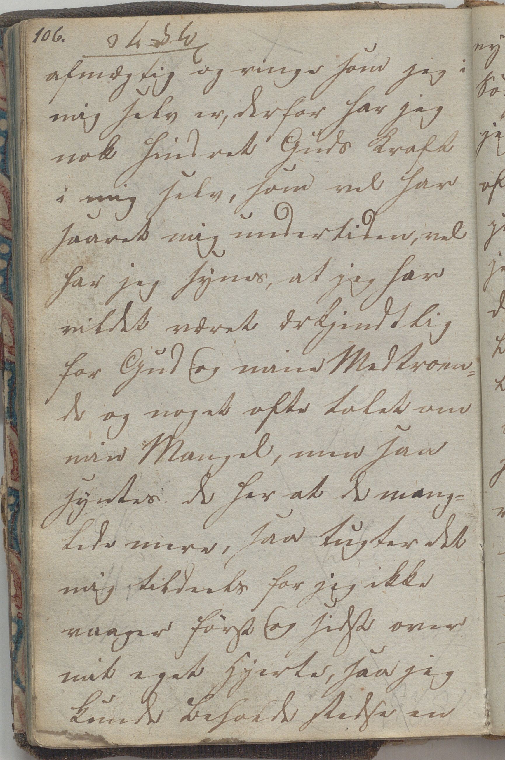 Heggtveitsamlingen, TMF/A-1007/H/L0045/0003: Brev, kopibøker, biografiske opptegnelser etc. / "Peter Andersen" - Kopibok., 1816-1829, s. 106