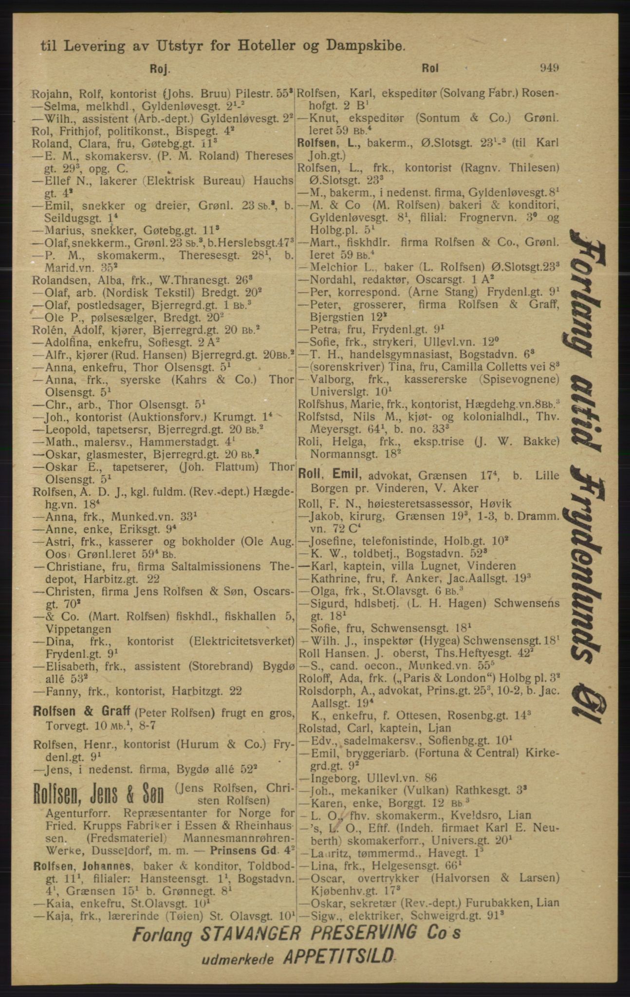 Kristiania/Oslo adressebok, PUBL/-, 1913, s. 961