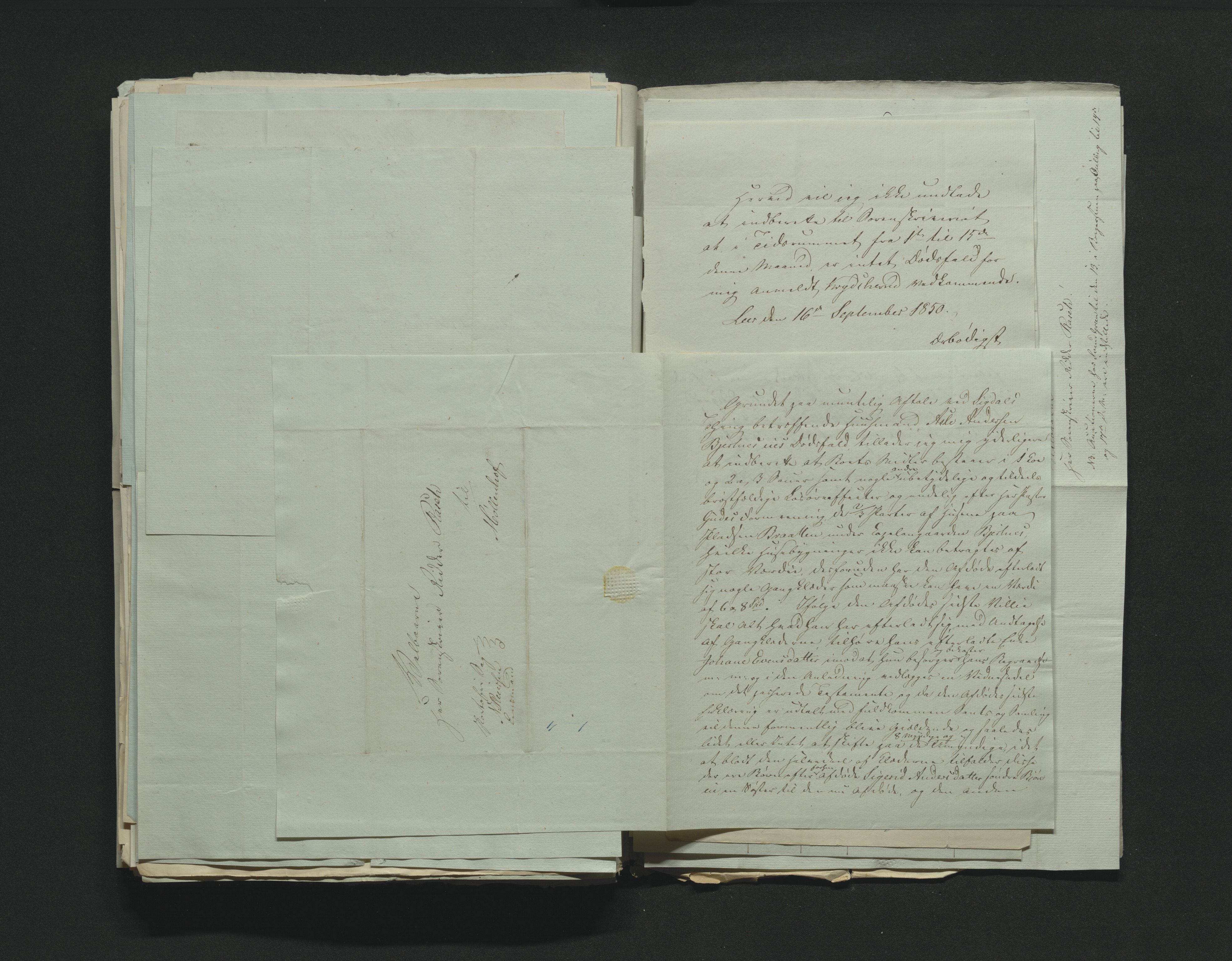 Eiker, Modum og Sigdal sorenskriveri, AV/SAKO-A-123/H/Ha/Hab/L0008: Dødsfallsmeldinger, 1850-1853