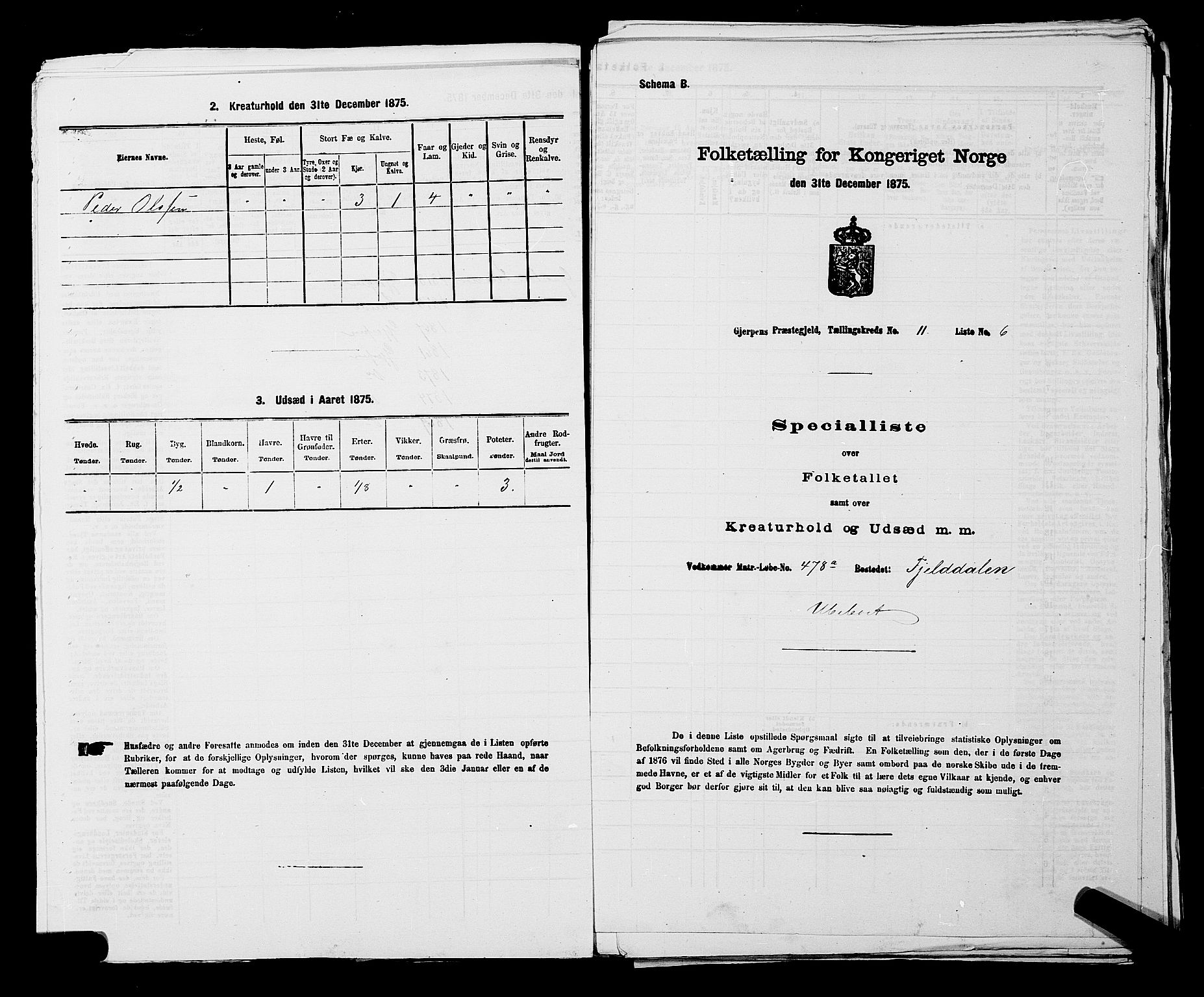 SAKO, Folketelling 1875 for 0812P Gjerpen prestegjeld, 1875, s. 1642