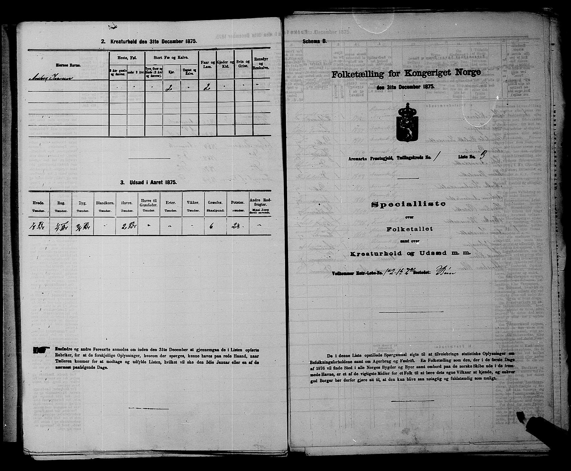 RA, Folketelling 1875 for 0118P Aremark prestegjeld, 1875, s. 56