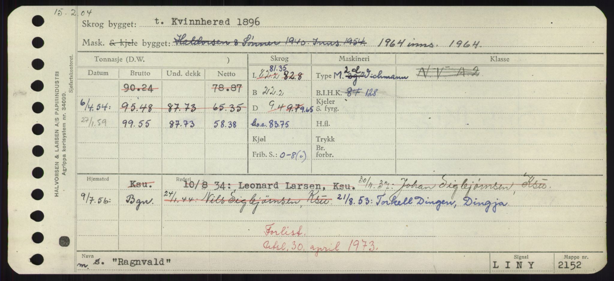 Sjøfartsdirektoratet med forløpere, Skipsmålingen, AV/RA-S-1627/H/Hd/L0030: Fartøy, Q-Riv, s. 95