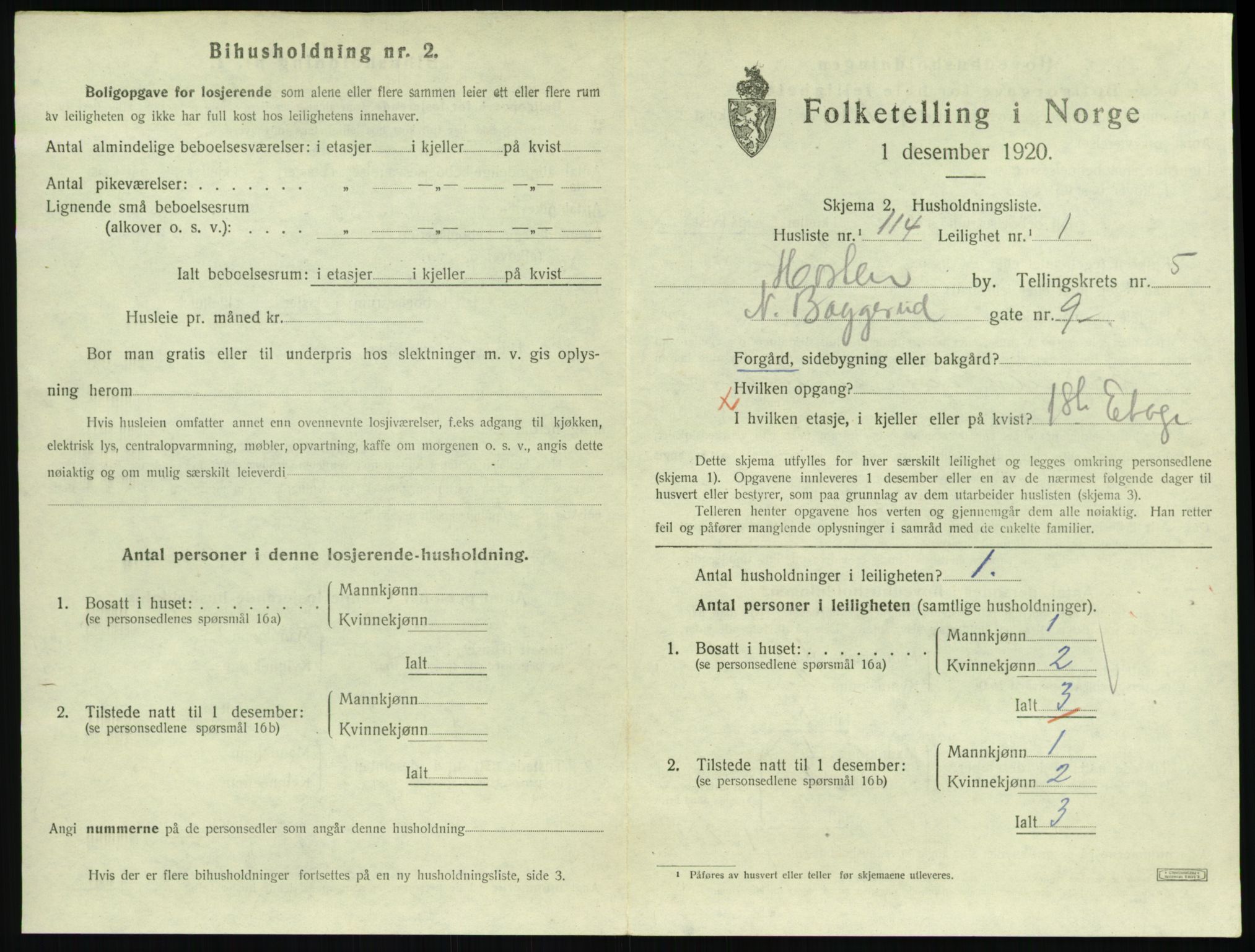 SAKO, Folketelling 1920 for 0703 Horten kjøpstad, 1920, s. 6067