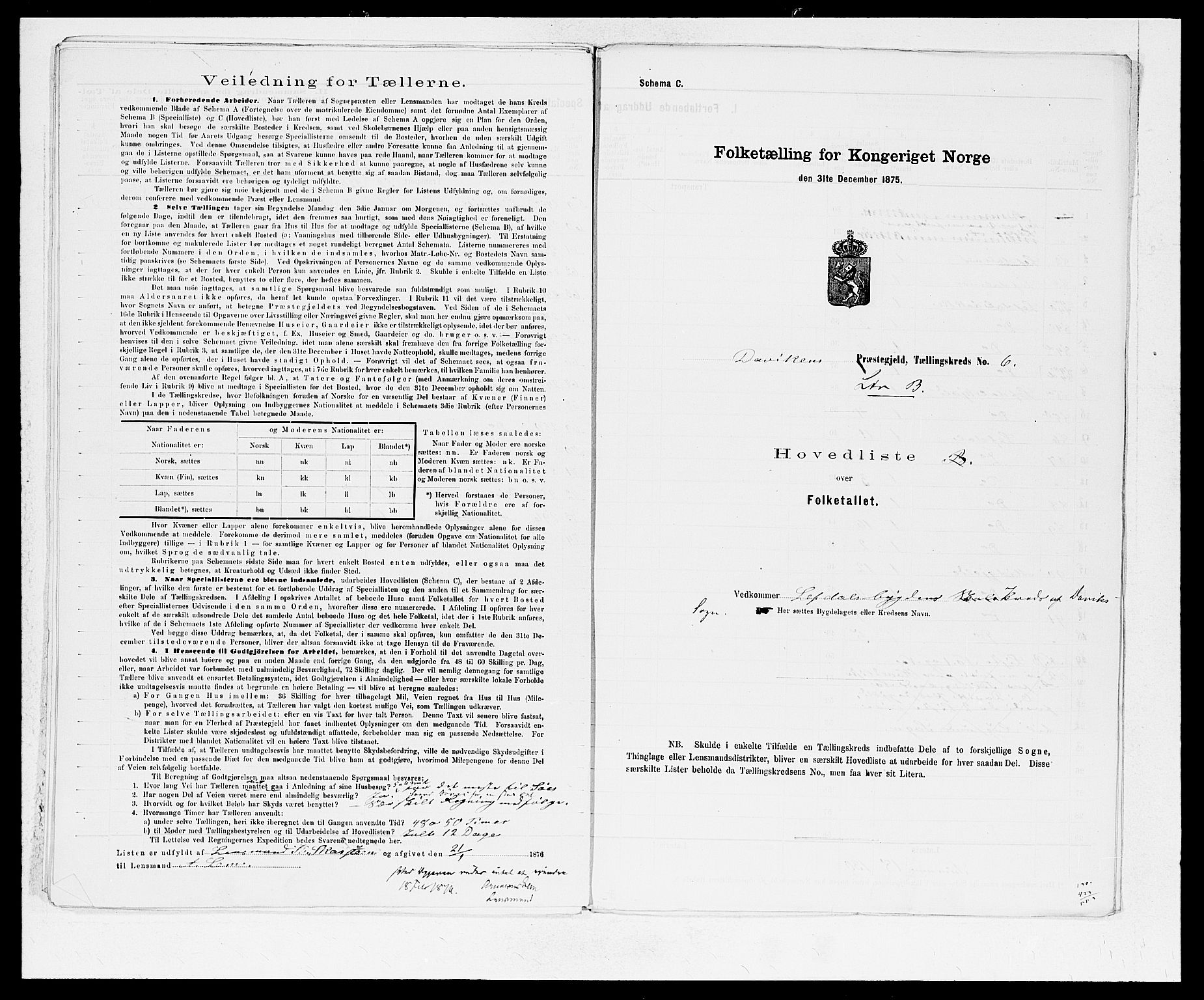 SAB, Folketelling 1875 for 1442P Davik prestegjeld, 1875, s. 18