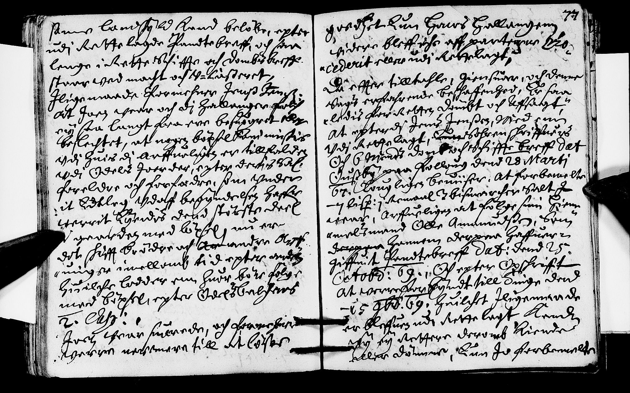 Lier, Røyken og Hurum sorenskriveri, AV/SAKO-A-89/F/Fa/L0012: Tingbok, 1671, s. 77