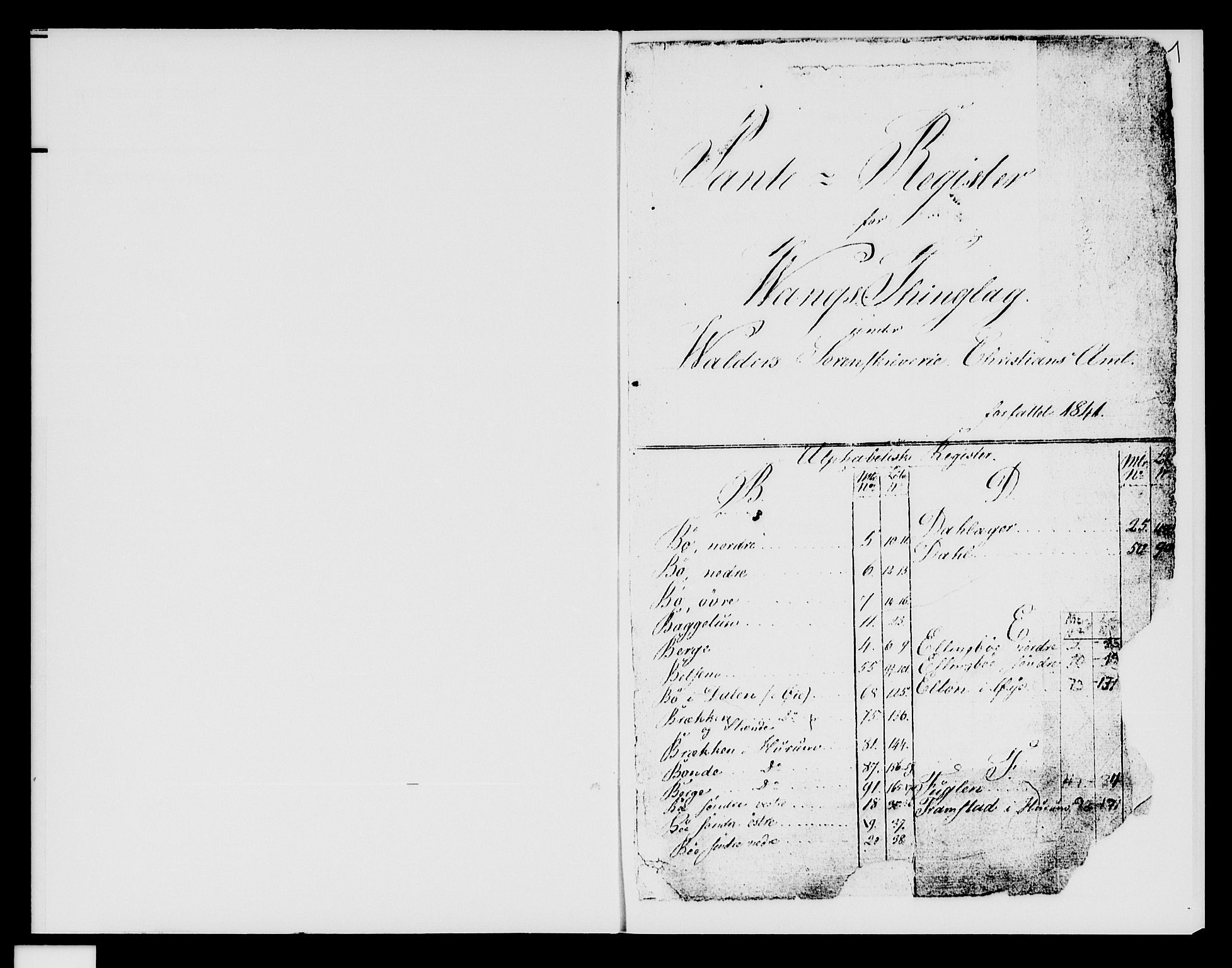 Valdres sorenskriveri, SAH/TING-016/H/Ha/Hac/L0005: Panteregister nr. 3.5, 1841-1875, s. 1