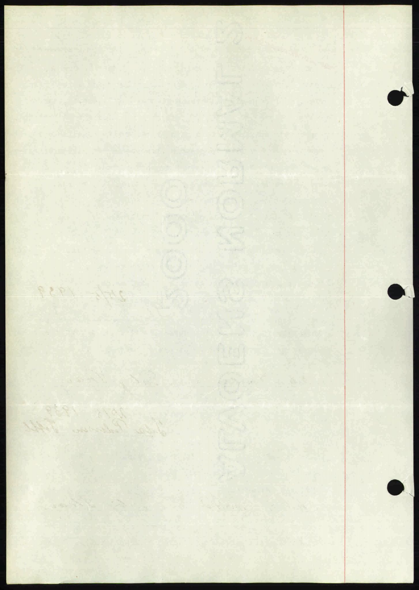 Rana sorenskriveri , SAT/A-1108/1/2/2C: Pantebok nr. A 6, 1939-1940, Dagboknr: 819/1939
