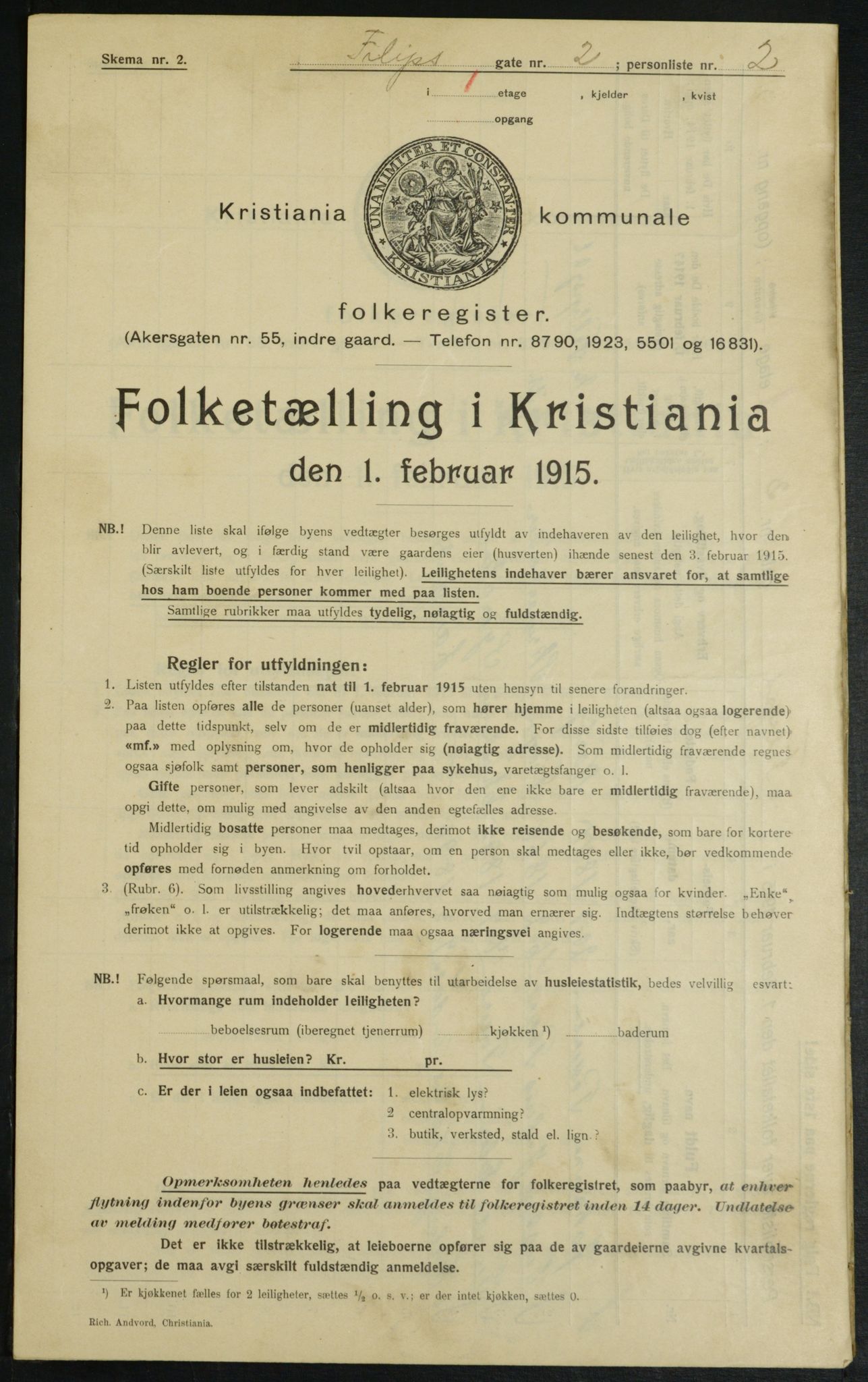 OBA, Kommunal folketelling 1.2.1915 for Kristiania, 1915, s. 23770