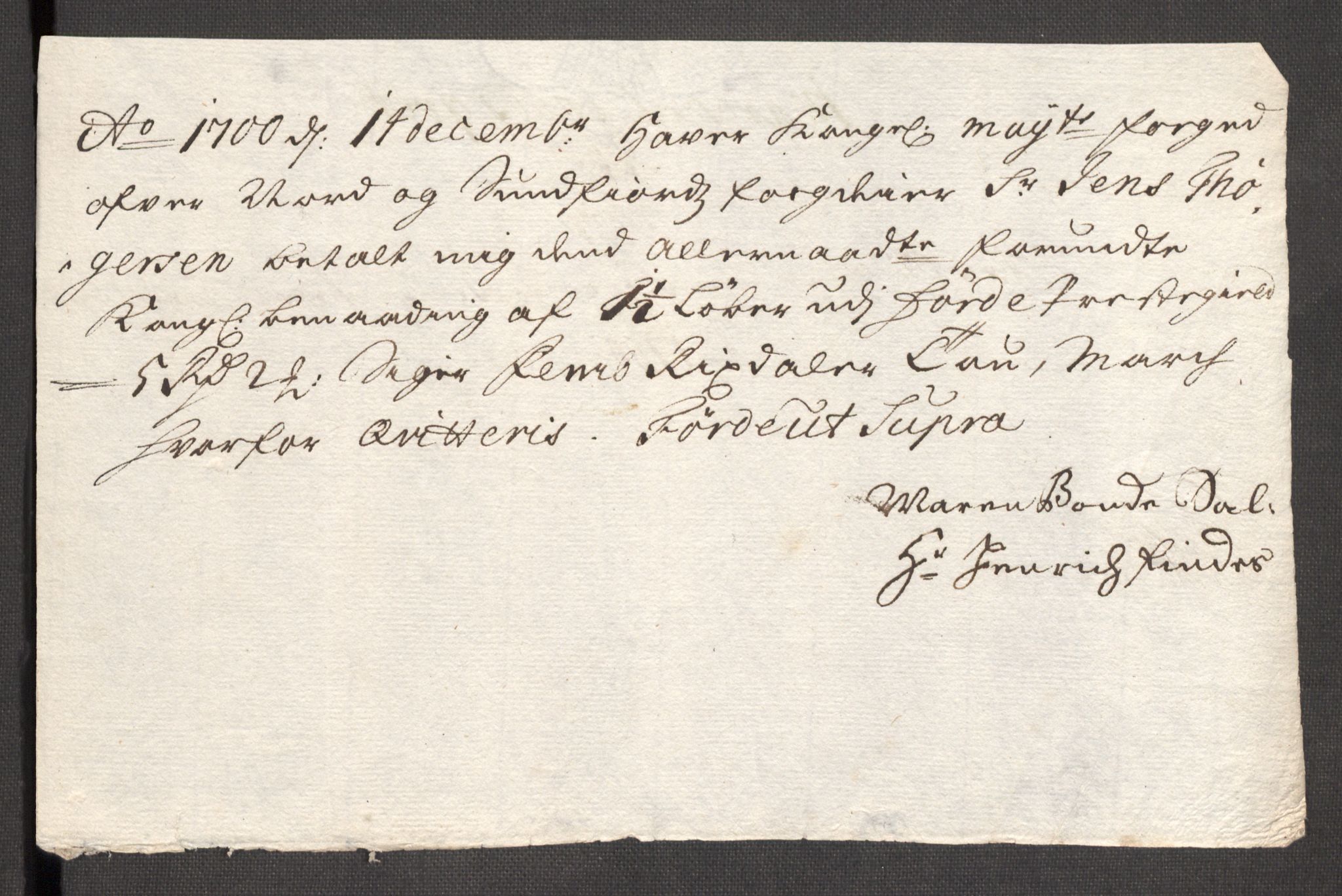 Rentekammeret inntil 1814, Reviderte regnskaper, Fogderegnskap, RA/EA-4092/R53/L3425: Fogderegnskap Sunn- og Nordfjord, 1700-1701, s. 218