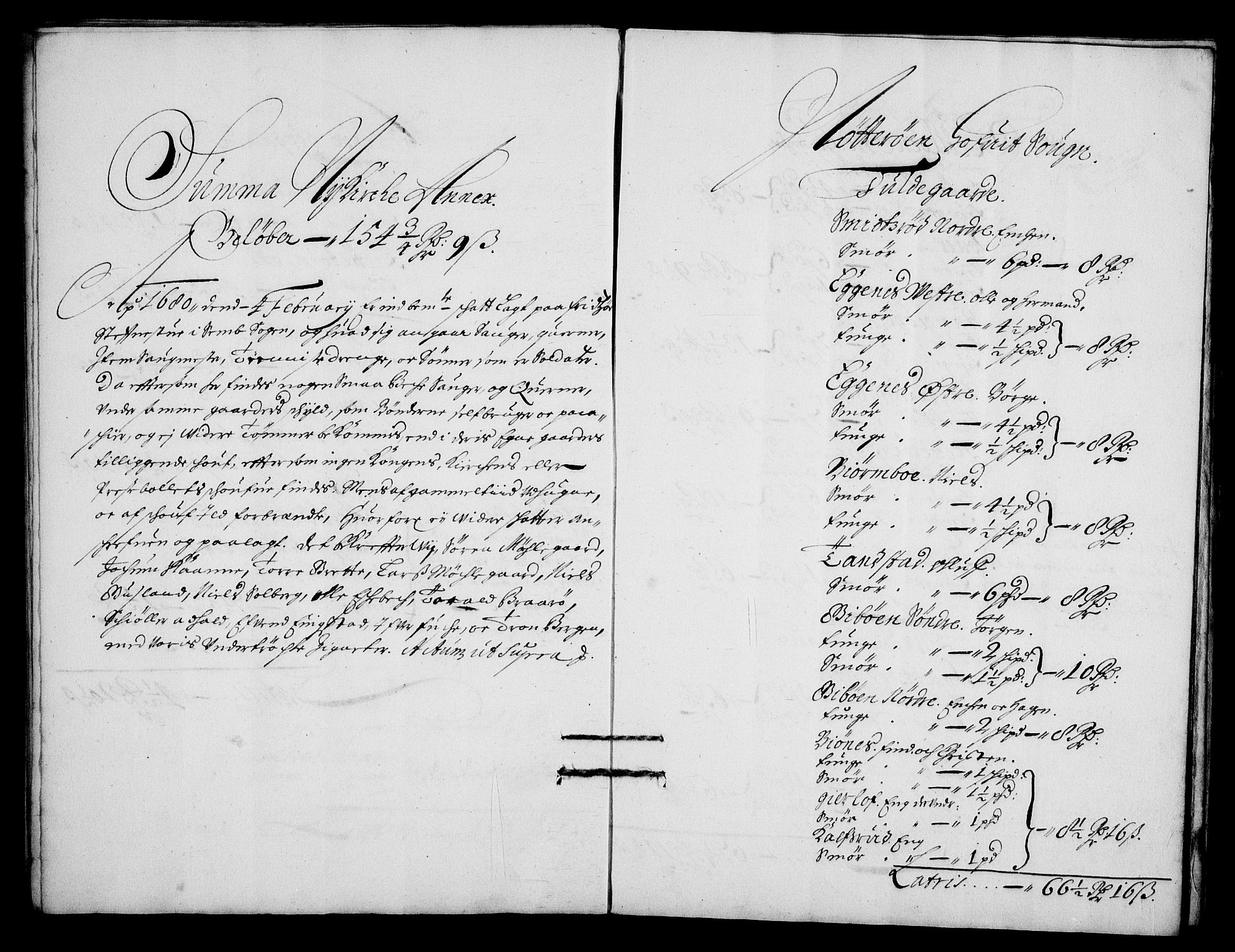 Rentekammeret inntil 1814, Realistisk ordnet avdeling, RA/EA-4070/N/Na/L0003/0005: [XI h]: Tønsbergs amt og Larvik grevskaps jordebøker: / Kontribusjon og leilendingsskatt for Tønsbergs amt., 1680