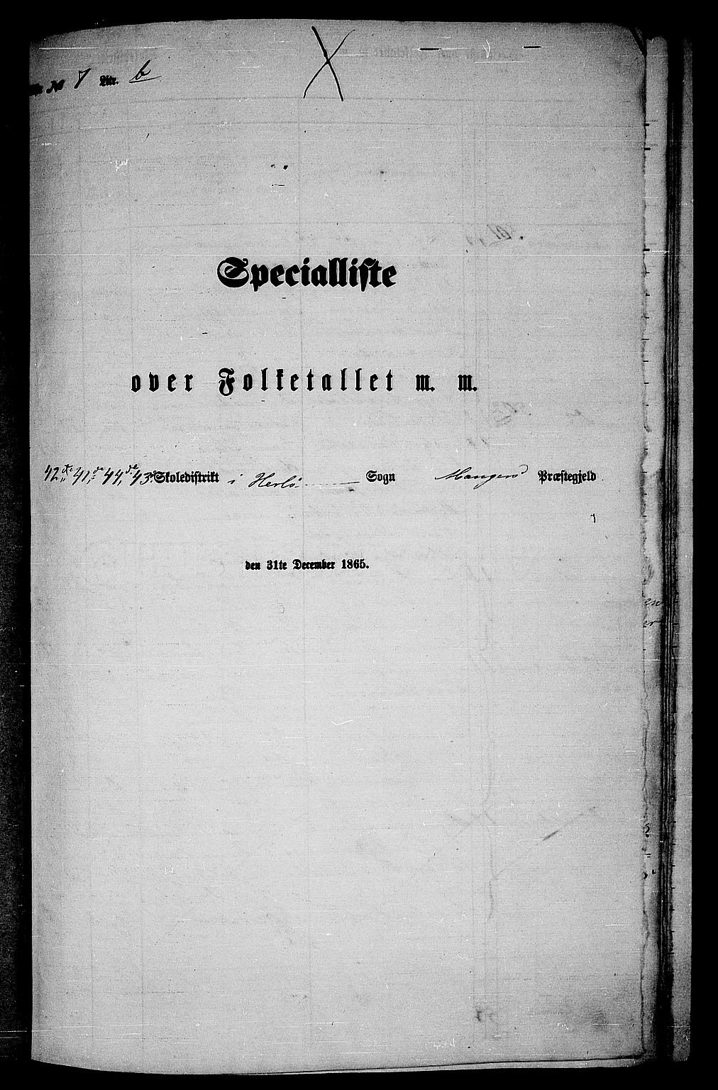 RA, Folketelling 1865 for 1261P Manger prestegjeld, 1865, s. 136