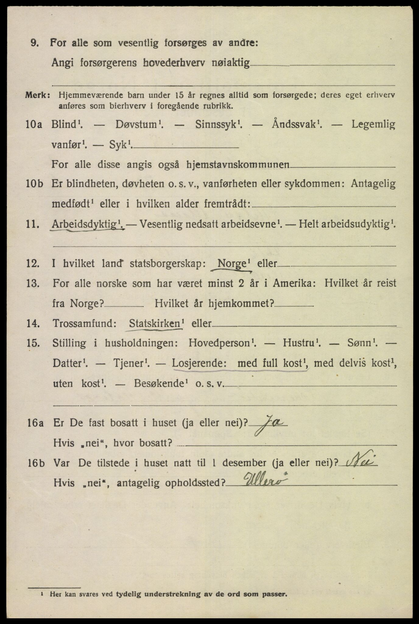 SAK, Folketelling 1920 for 1040 Spind herred, 1920, s. 1598