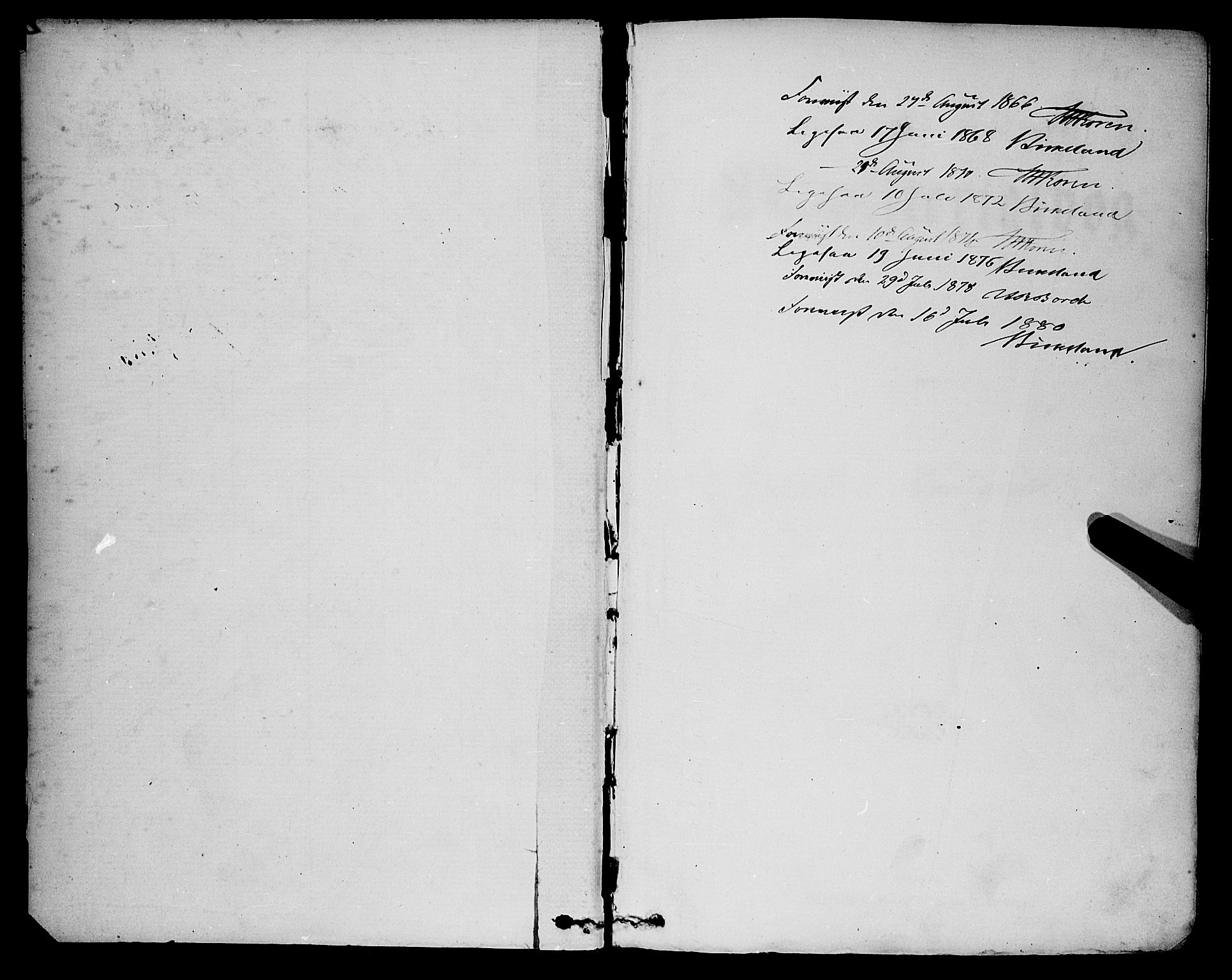 Innvik sokneprestembete, AV/SAB-A-80501: Ministerialbok nr. A 6, 1865-1878